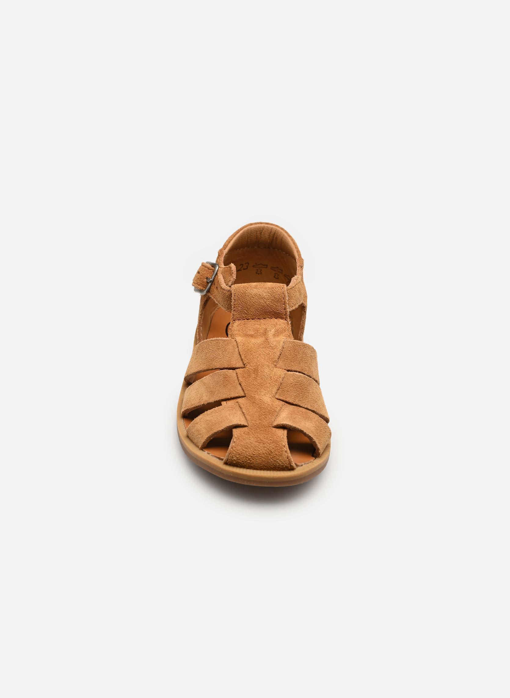 Sandales Poppy Daddy garçon marron Pom d Api Sandales Poppy Daddy garçon marron CAMEL LIGHT