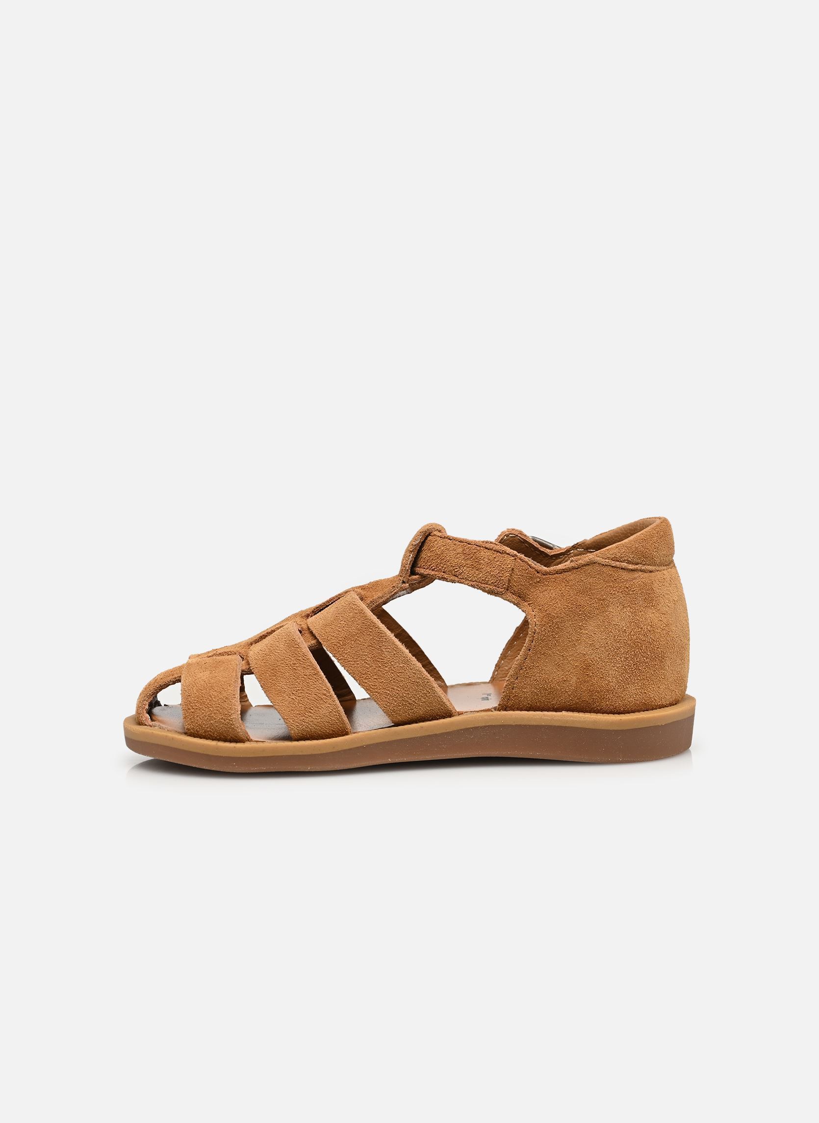 Sandales Poppy Daddy garçon marron Pom d Api Sandales Poppy Daddy garçon marron CAMEL LIGHT