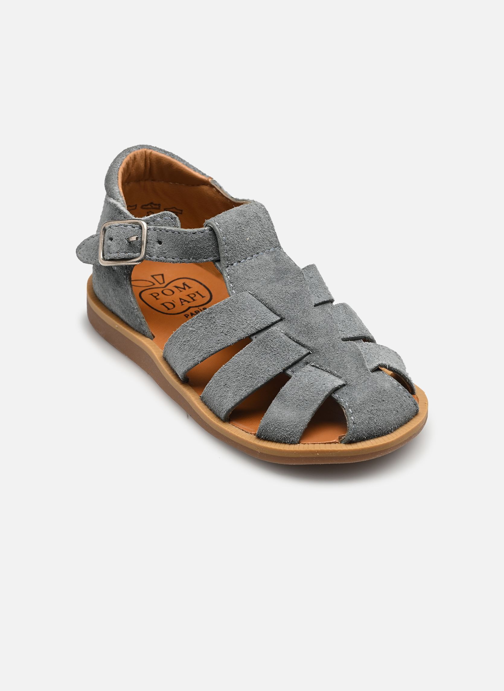 Sandales Poppy Daddy garçon gris Pom d Api Sandales Poppy Daddy garçon gris GRIS