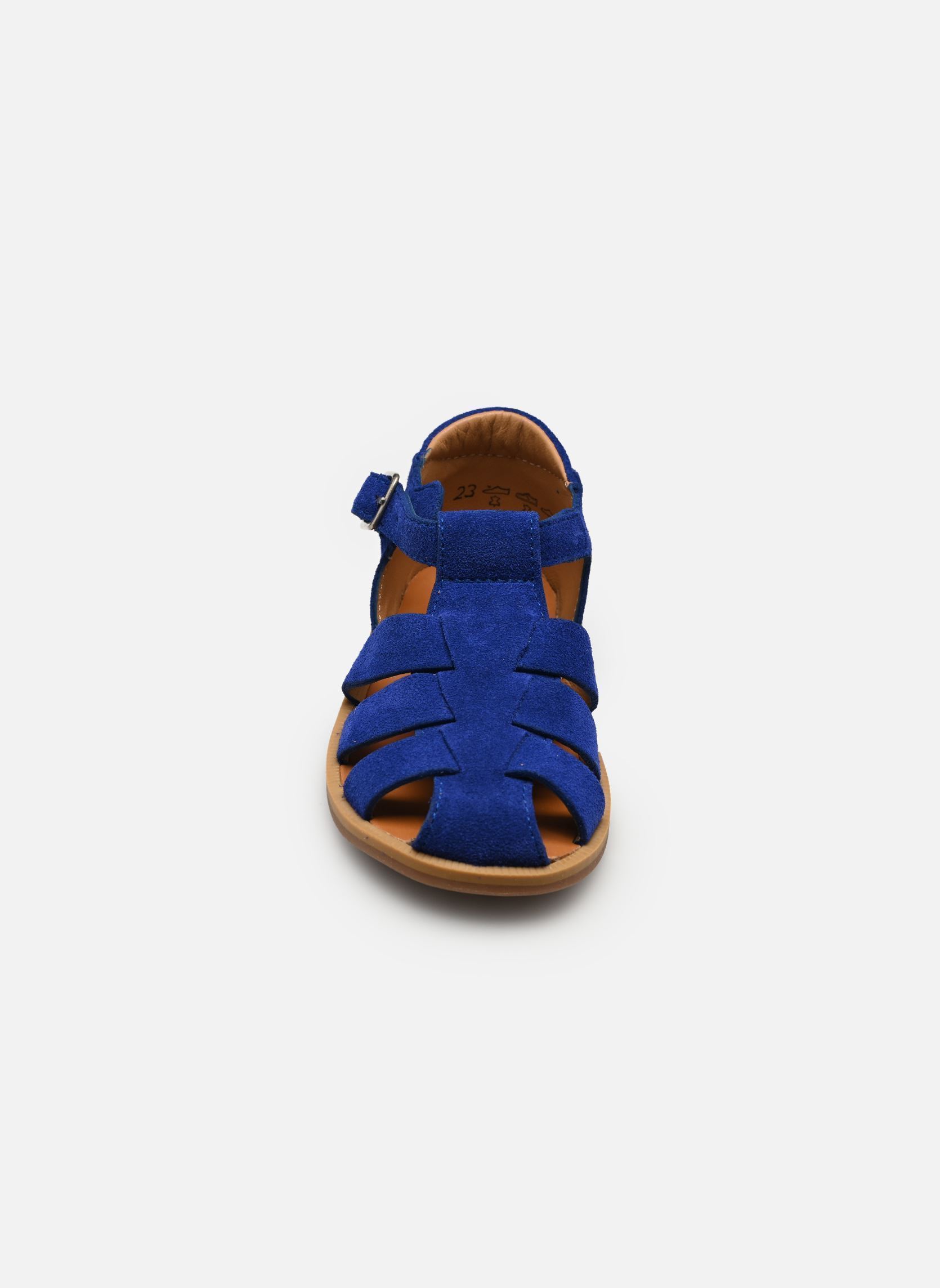 Sandales Poppy Daddy garçon bleu Pom d Api Sandales Poppy Daddy garçon bleu BLEU ELECTRIC
