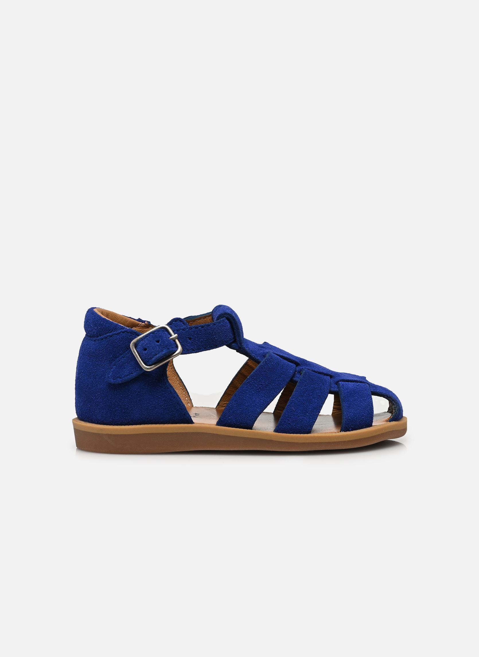 Sandales Poppy Daddy garçon bleu Pom d Api Sandales Poppy Daddy garçon bleu BLEU ELECTRIC