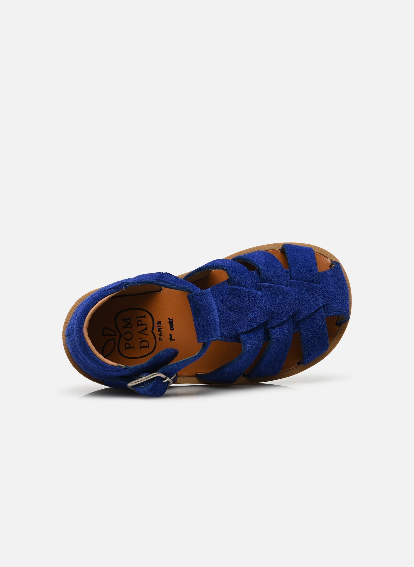 Sandales Poppy Daddy garçon bleu Pom d Api Sandales Poppy Daddy garçon bleu BLEU ELECTRIC