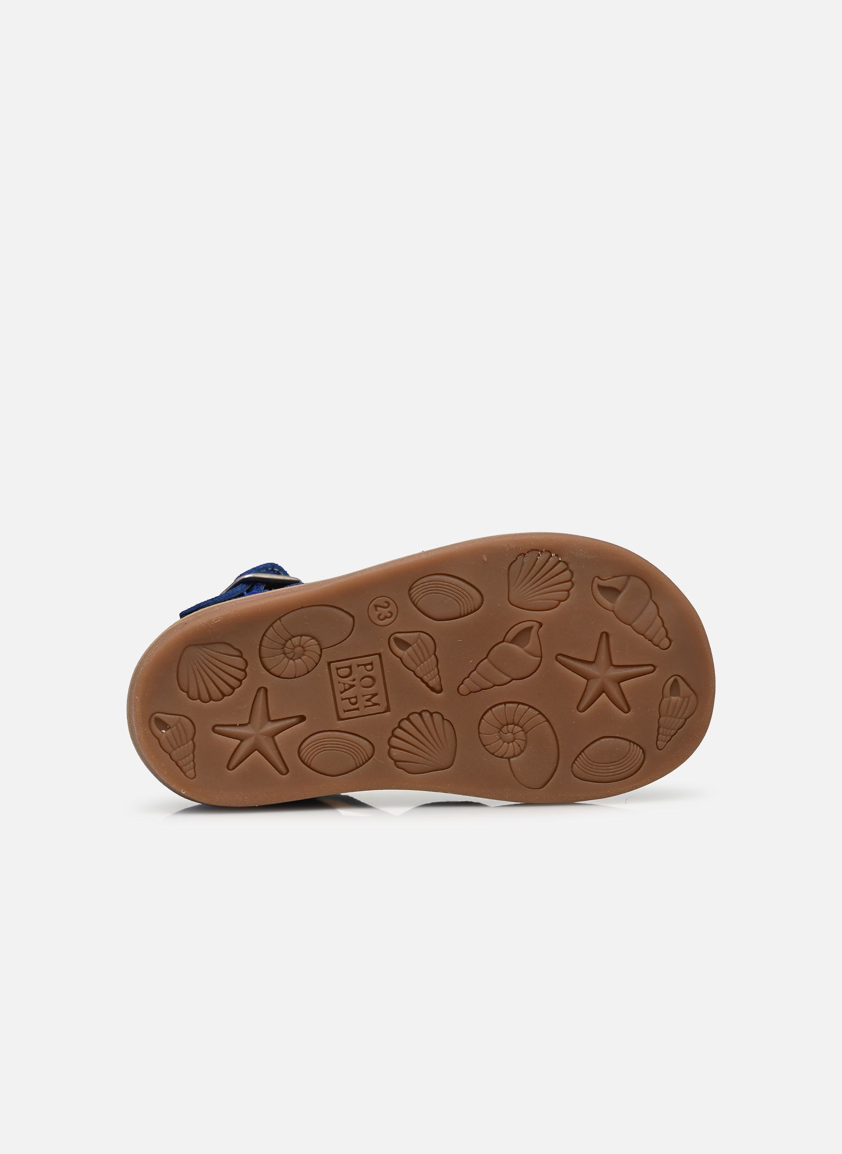 Sandales Poppy Daddy garçon bleu Pom d Api Sandales Poppy Daddy garçon bleu BLEU ELECTRIC