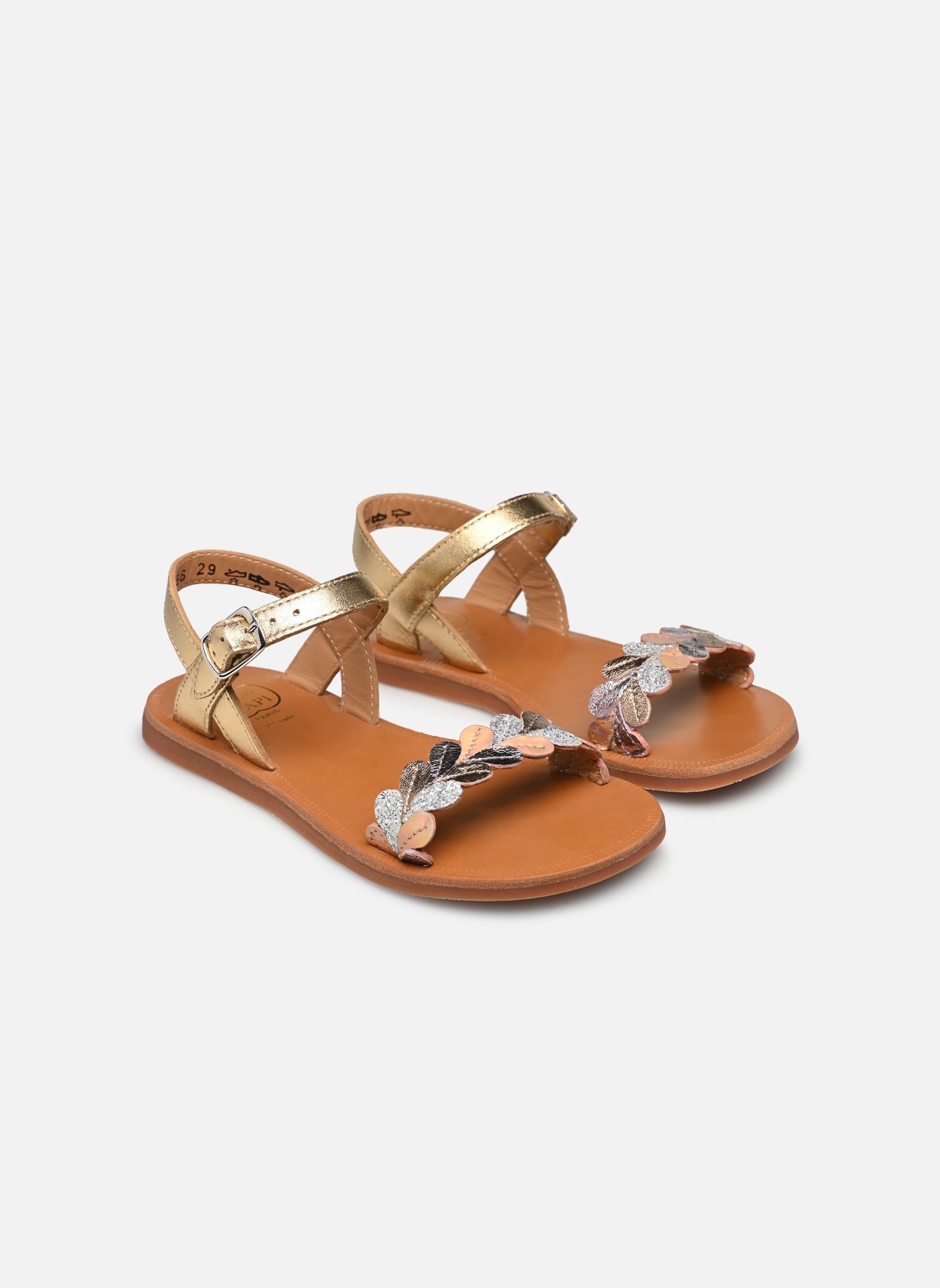 Sandali Plagette Ferns bambina oro e bronzo Pom d Api Sandali Plagette Ferns bambina oro e bronzo DORE