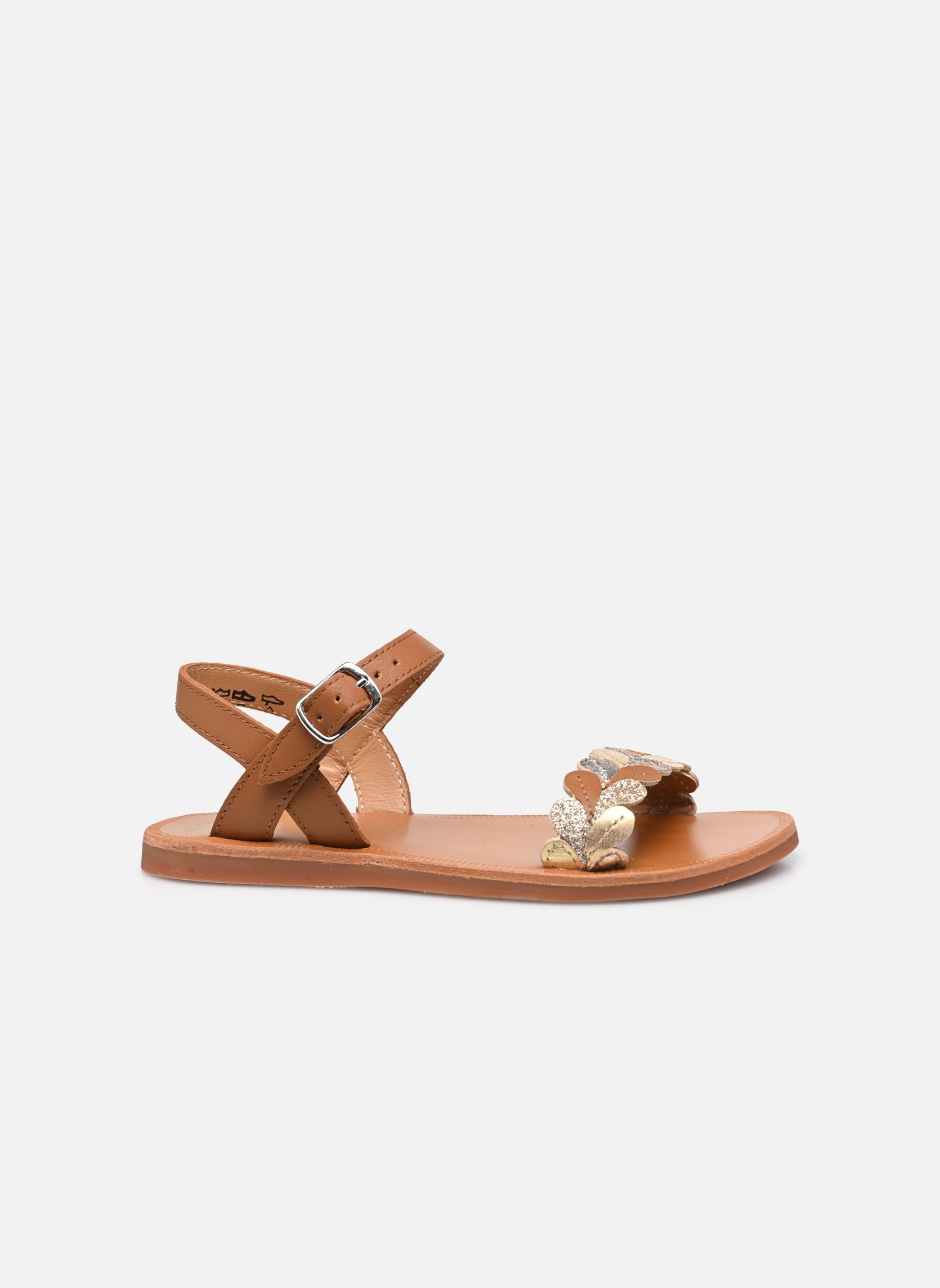 Sandales Plagette Ferns fille marron Pom d Api Sandales Plagette Ferns fille marron CAMEL