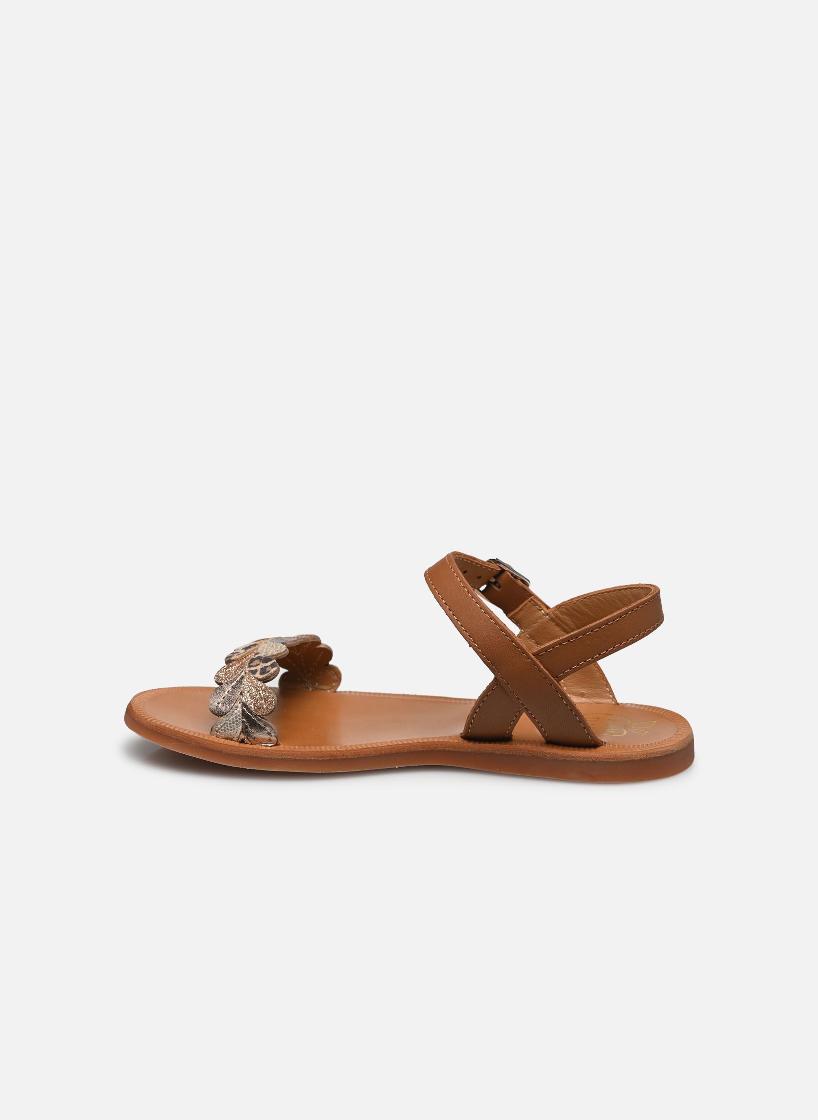Sandalen Plagette Ferns mädchen braun Pom d Api Sandalen Plagette Ferns mädchen braun CAMEL 2