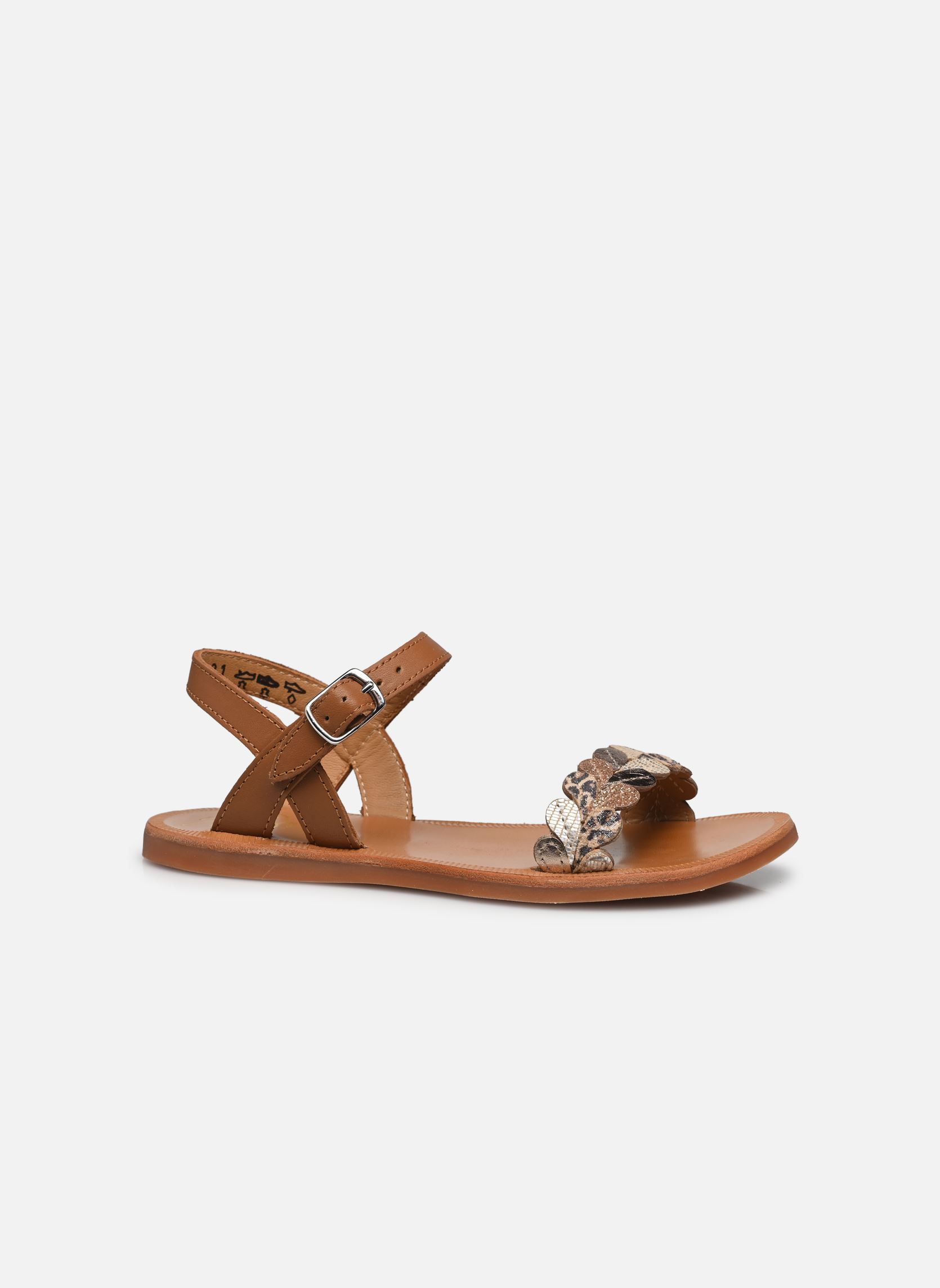 Sandalen Plagette Ferns mädchen braun Pom d Api Sandalen Plagette Ferns mädchen braun CAMEL 2