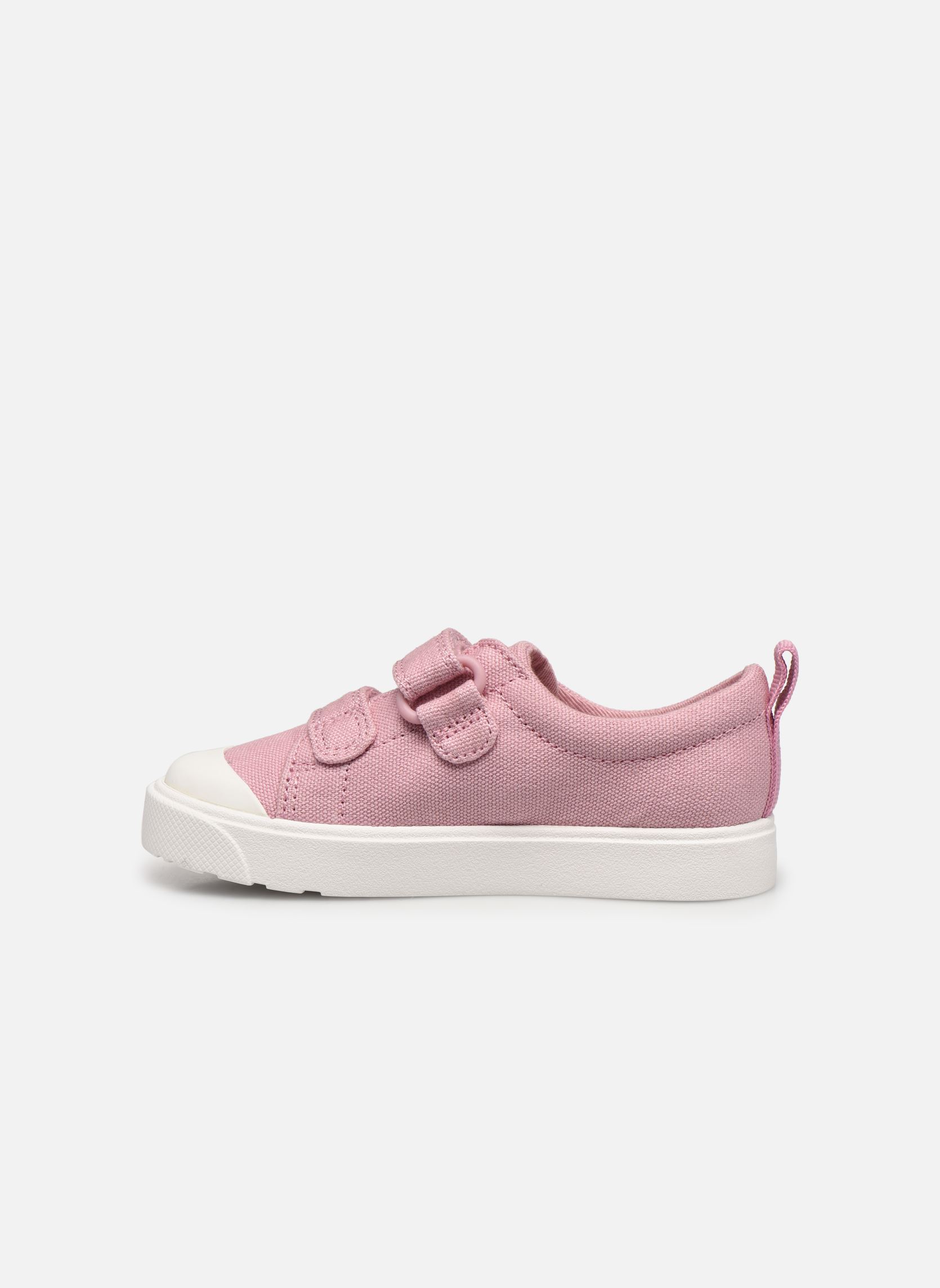 Baskets basses City bright T fille rose Clarks Baskets basses City bright T fille rose PINK CANVAS
