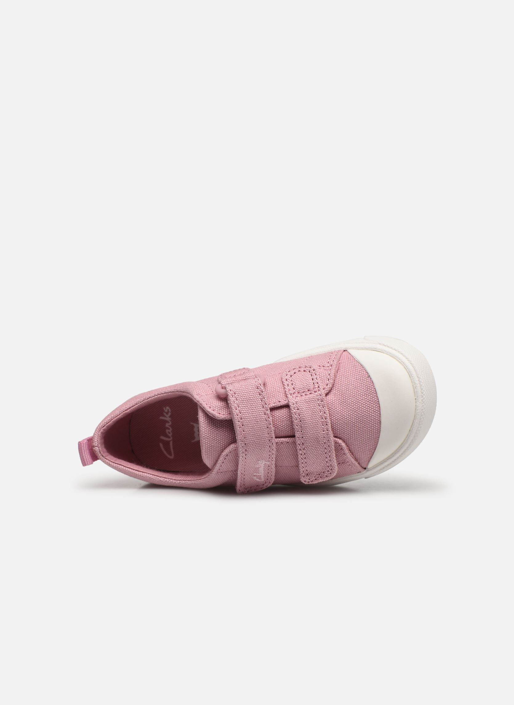 Baskets basses City bright T fille rose Clarks Baskets basses City bright T fille rose PINK CANVAS