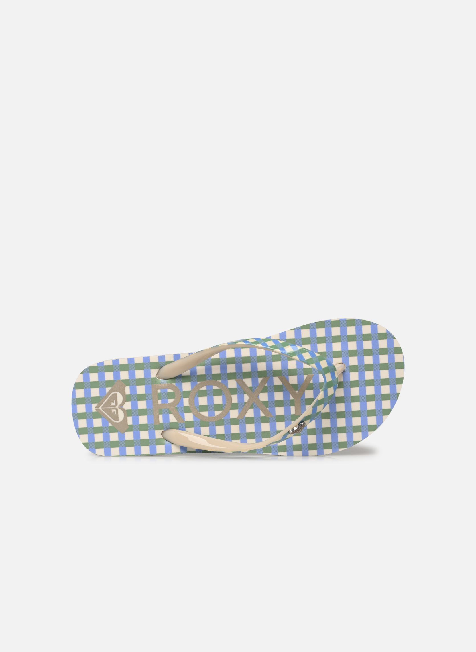 Flip-Flops RG Pebbles VII mädchen blau Roxy Flip-Flops RG Pebbles VII mädchen blau BLUE PLAID/WHITE