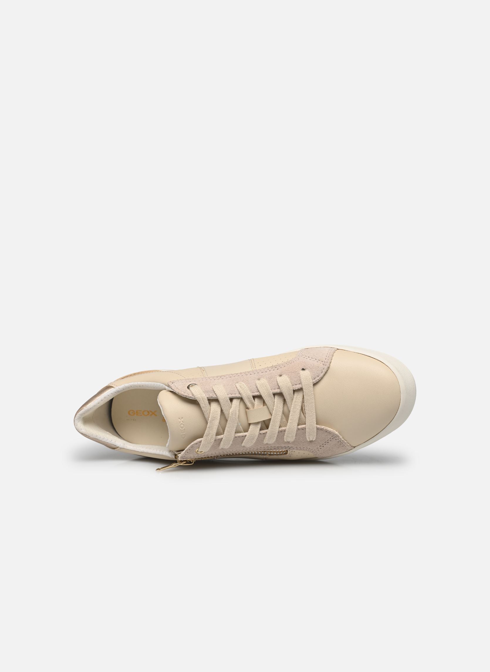 Niedrige Sneaker D BLOMIEE damen weiß Geox Niedrige Sneaker D BLOMIEE damen weiß PAPYRUS/LT SAND