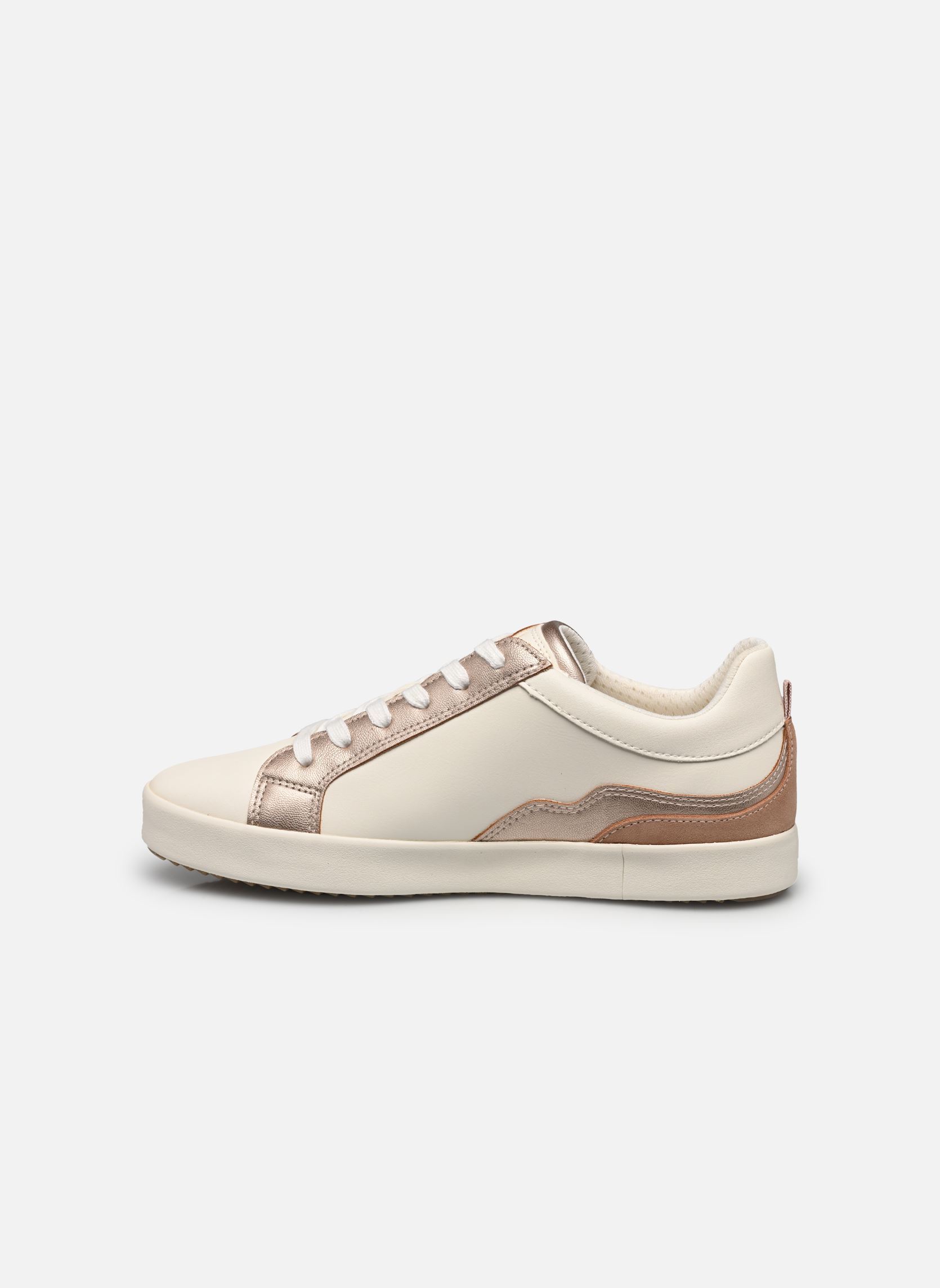 Niedrige Sneaker D BLOMIEE damen weiß Geox Niedrige Sneaker D BLOMIEE damen weiß OPTIC WHITE/NUDE