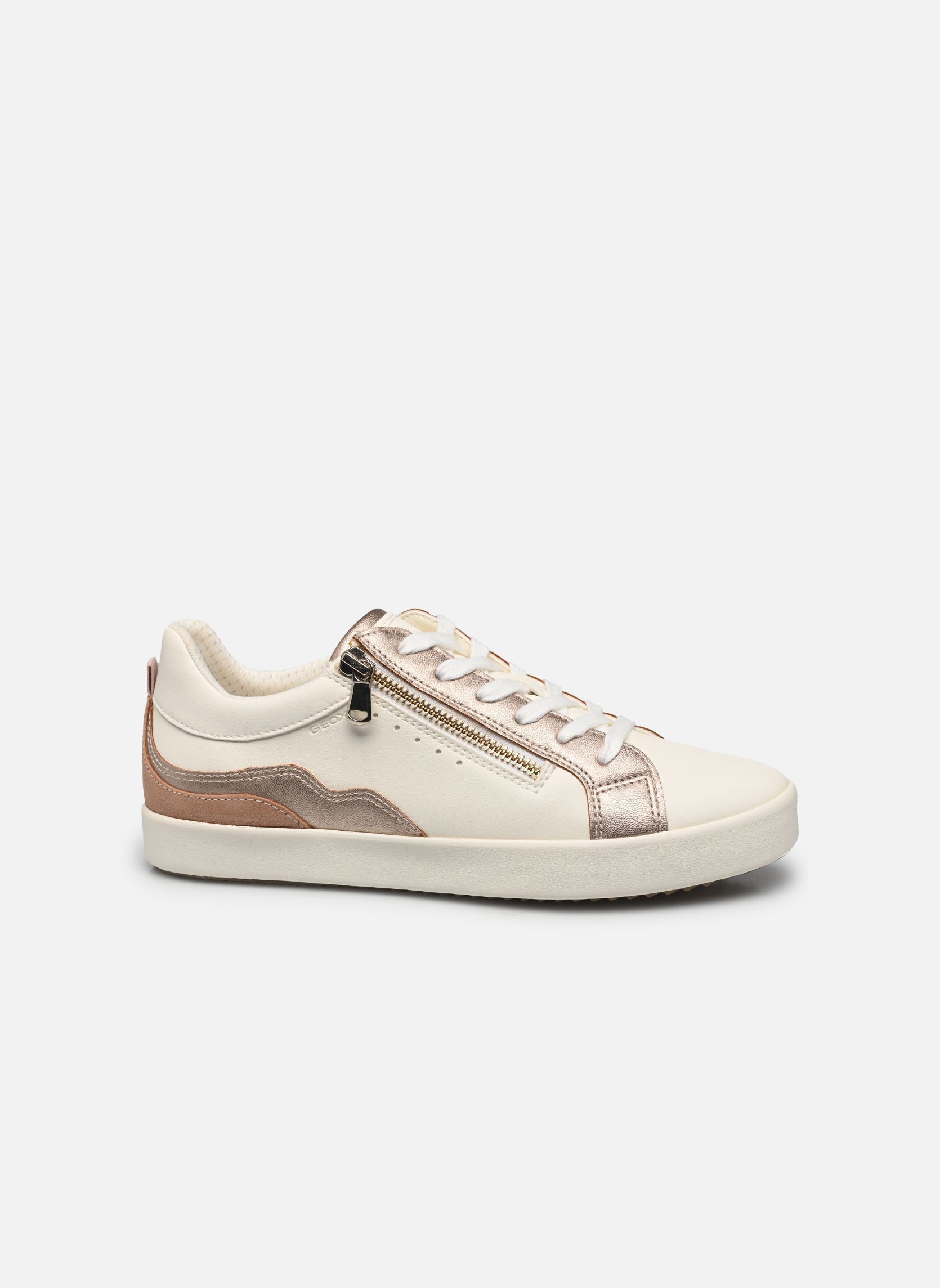 Niedrige Sneaker D BLOMIEE damen weiß Geox Niedrige Sneaker D BLOMIEE damen weiß OPTIC WHITE/NUDE