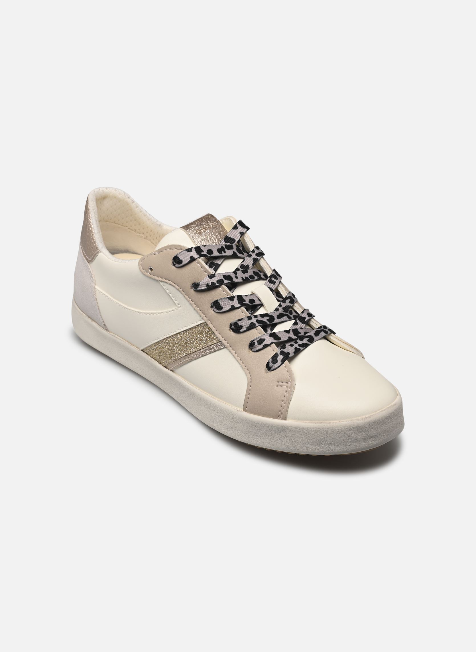 Lage sneakers D BLOMIEE dames wit Geox Lage sneakers D BLOMIEE dames wit OPTIC WHITE/BEIGE