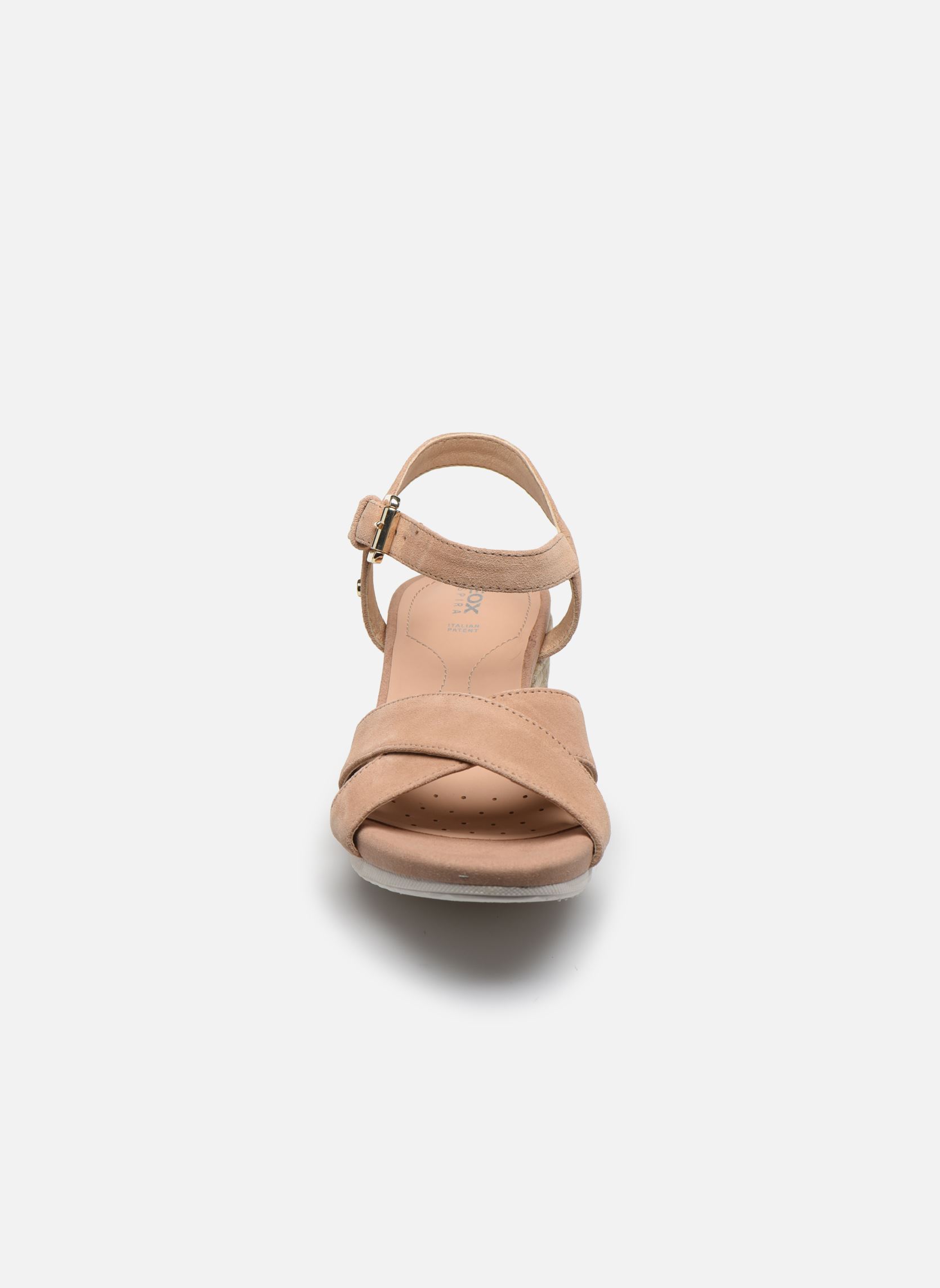 Sandalias y plataformas de cuña D ISCHIA CORDA D02HHC mujer beige Geox Sandalias y plataformas de cuña D ISCHIA CORDA D02HHC mujer beige Dk skin