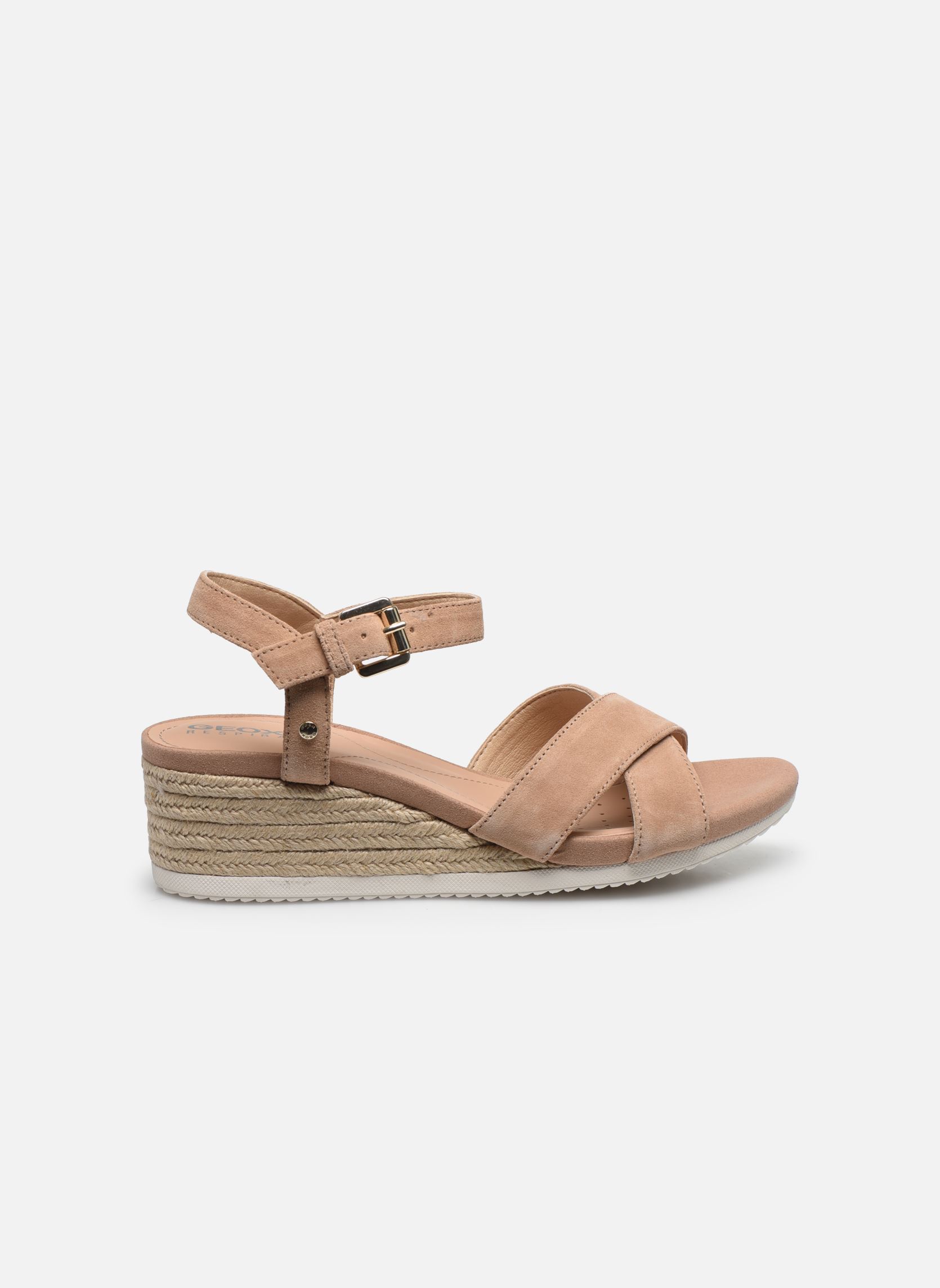 Sandalias y plataformas de cuña D ISCHIA CORDA D02HHC mujer beige Geox Sandalias y plataformas de cuña D ISCHIA CORDA D02HHC mujer beige Dk skin