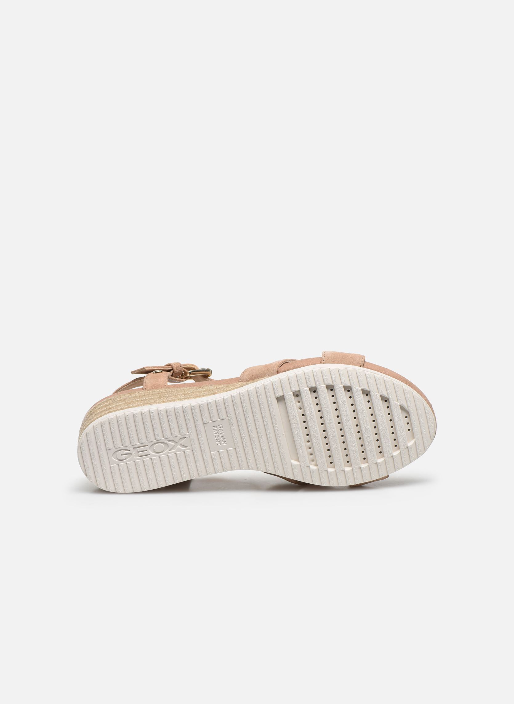 Sandalias y plataformas de cuña D ISCHIA CORDA D02HHC mujer beige Geox Sandalias y plataformas de cuña D ISCHIA CORDA D02HHC mujer beige Dk skin