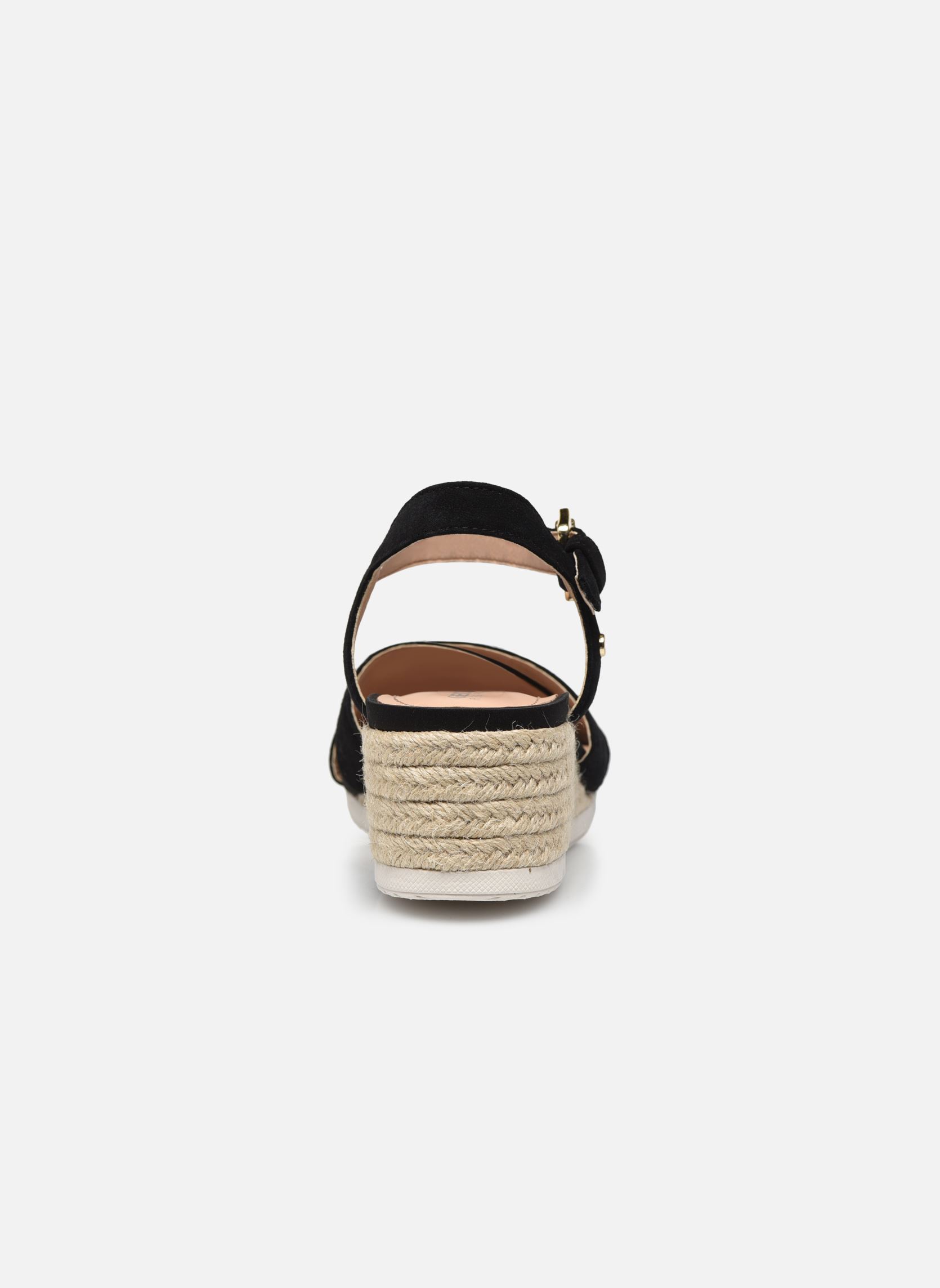 Sandales compensées et plateformes D ISCHIA CORDA D02HHC femme noir Geox Sandales compensées et plateformes D ISCHIA CORDA D02HHC femme noir Black new