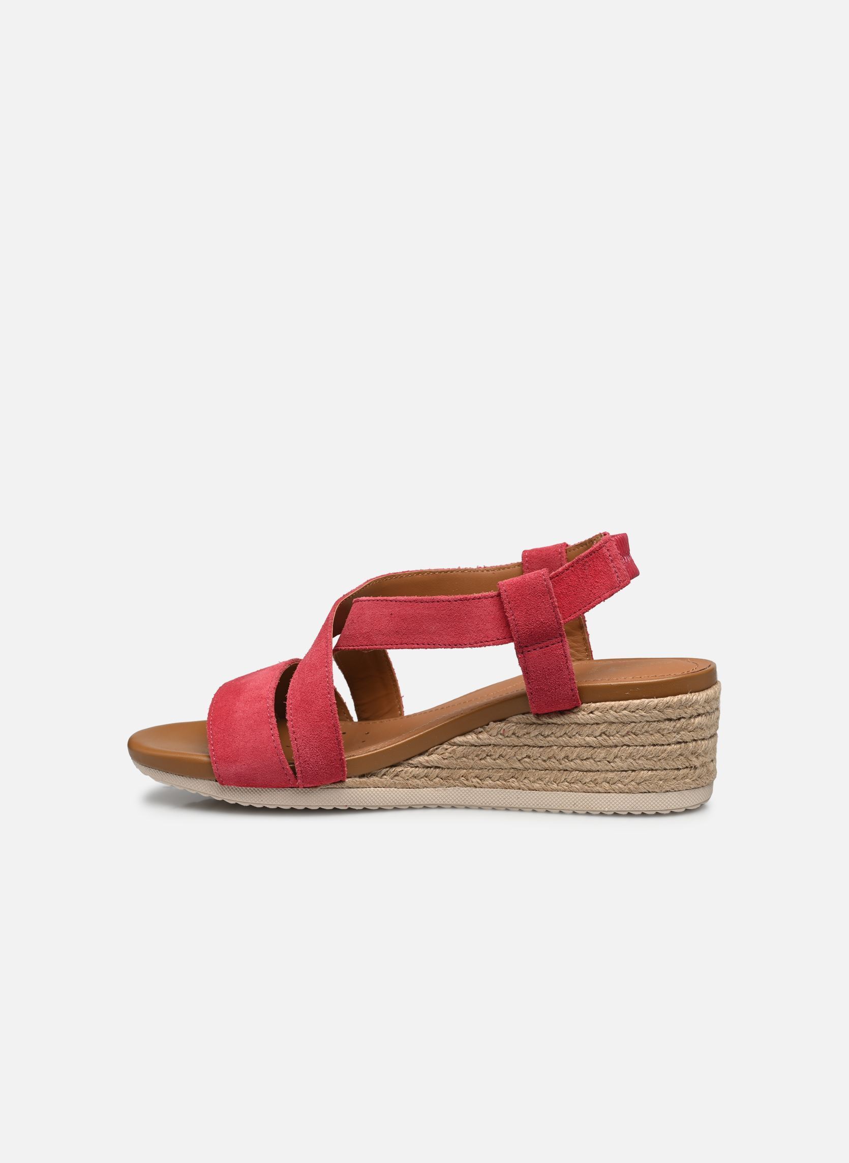 Keil- und Plateausandalen D ISCHIA CORDA D02HHC damen rosa Geox Keil- und Plateausandalen D ISCHIA CORDA D02HHC damen rosa Corail