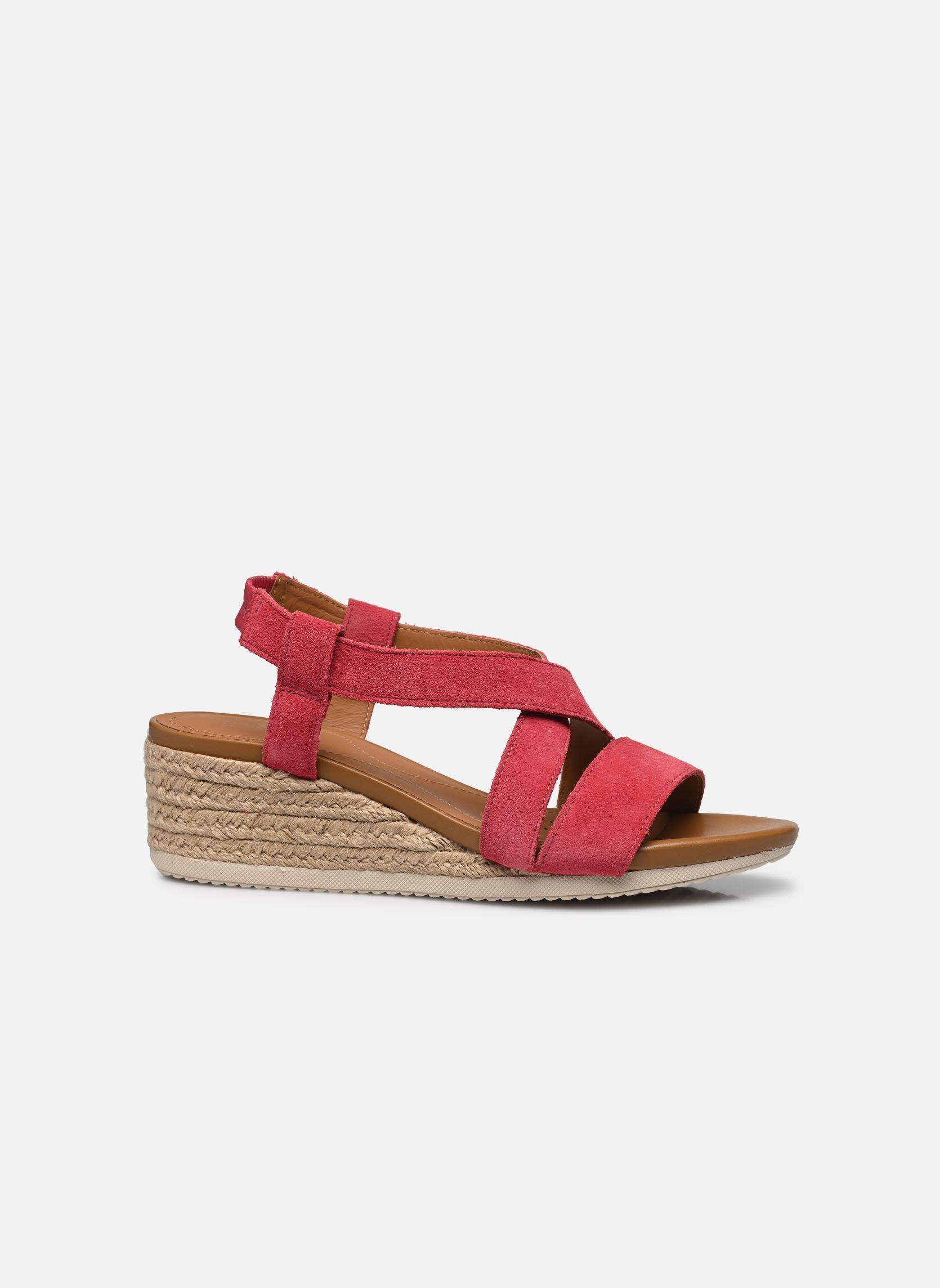 Keil- und Plateausandalen D ISCHIA CORDA D02HHC damen rosa Geox Keil- und Plateausandalen D ISCHIA CORDA D02HHC damen rosa Corail