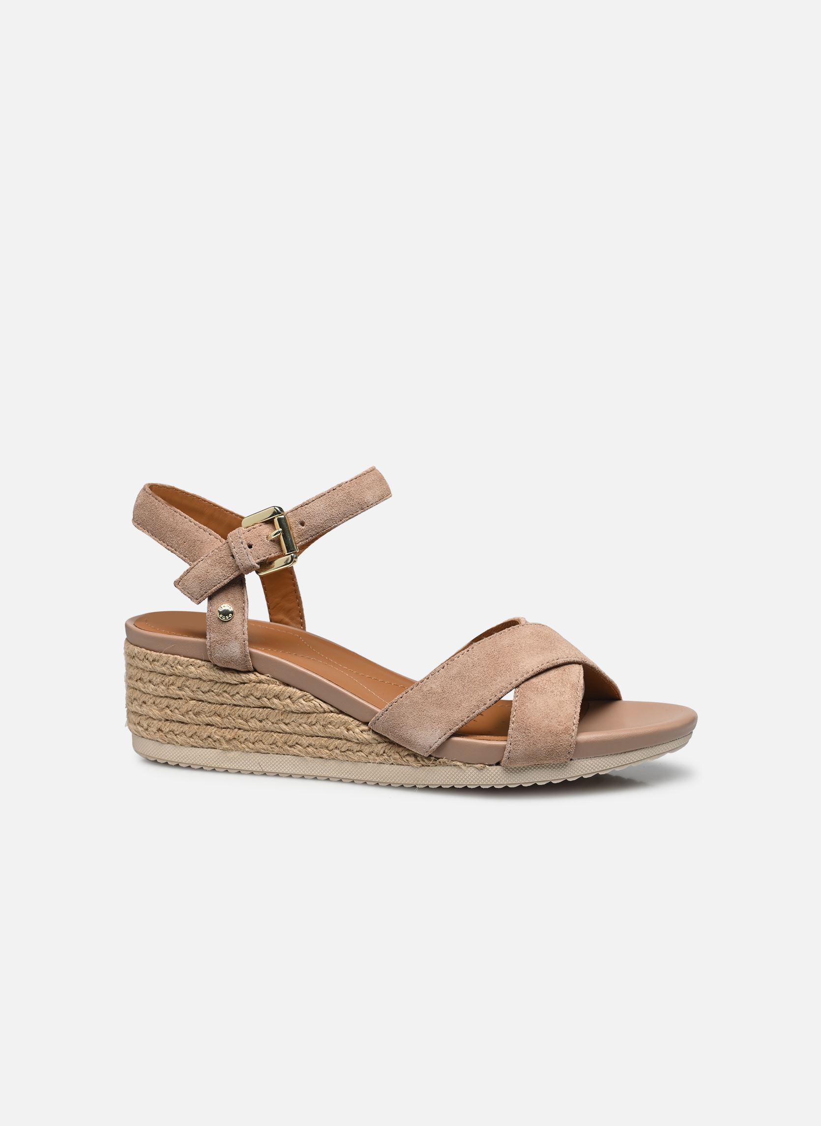 Sandales compensées et plateformes D ISCHIA CORDA D02HHC femme beige Geox Sandales compensées et plateformes D ISCHIA CORDA D02HHC femme beige Naturel foncé