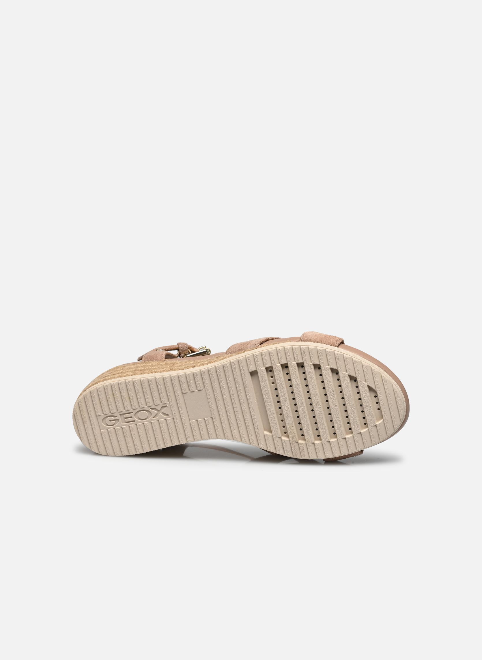 Sandales compensées et plateformes D ISCHIA CORDA D02HHC femme beige Geox Sandales compensées et plateformes D ISCHIA CORDA D02HHC femme beige Naturel foncé