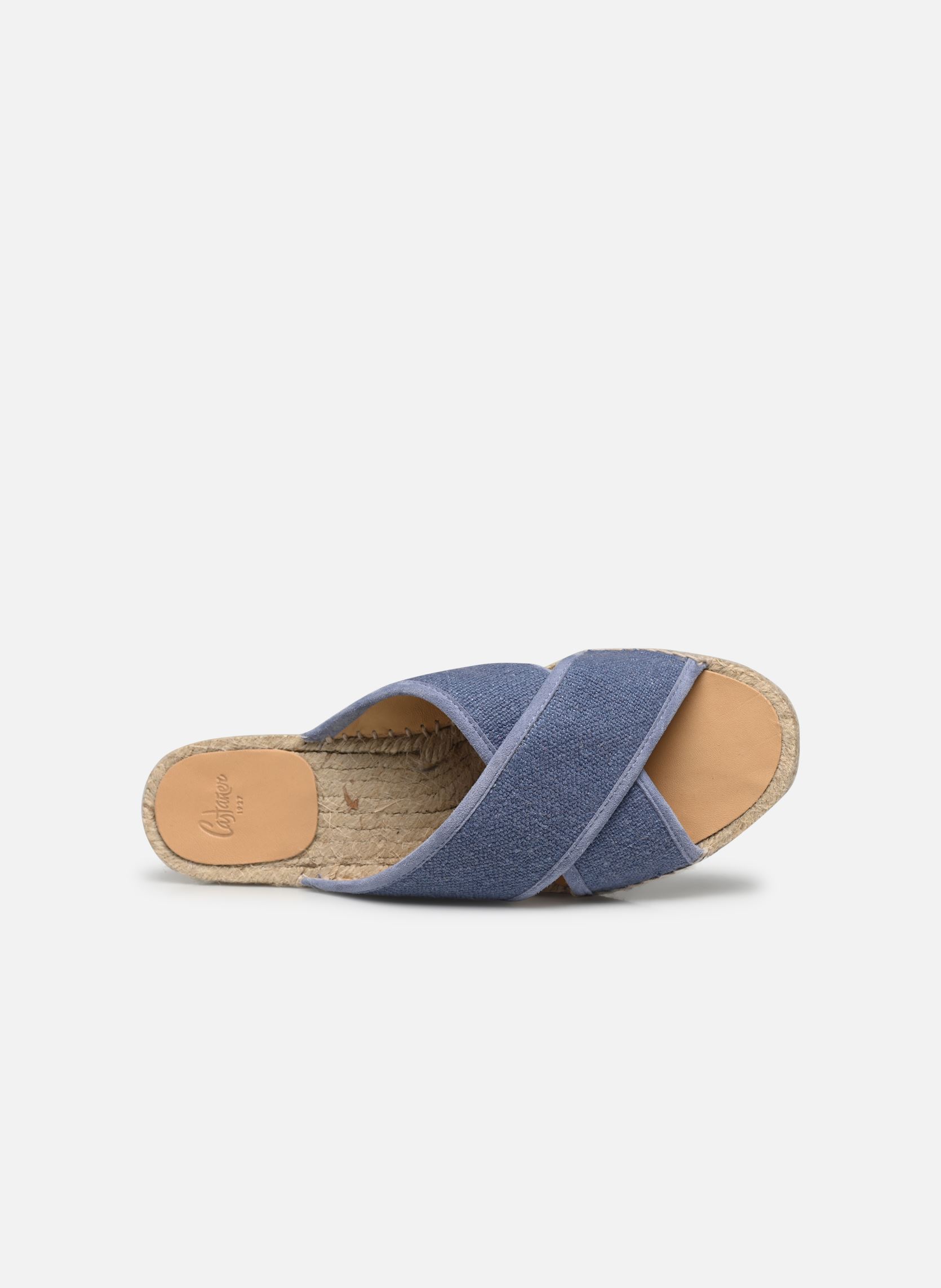 Pantoletten PALMERA damen blau Castaner Pantoletten PALMERA damen blau LINO INDIGO