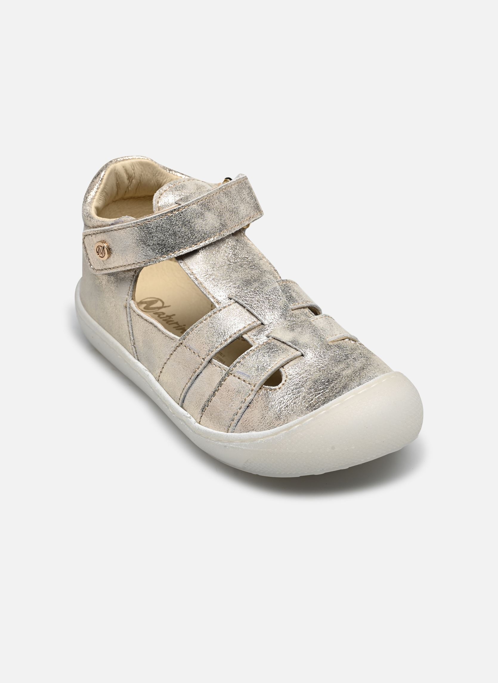 Sandalen Bede meisjes goud en brons Naturino Sandalen Bede meisjes goud en brons MONET PLATINUM
