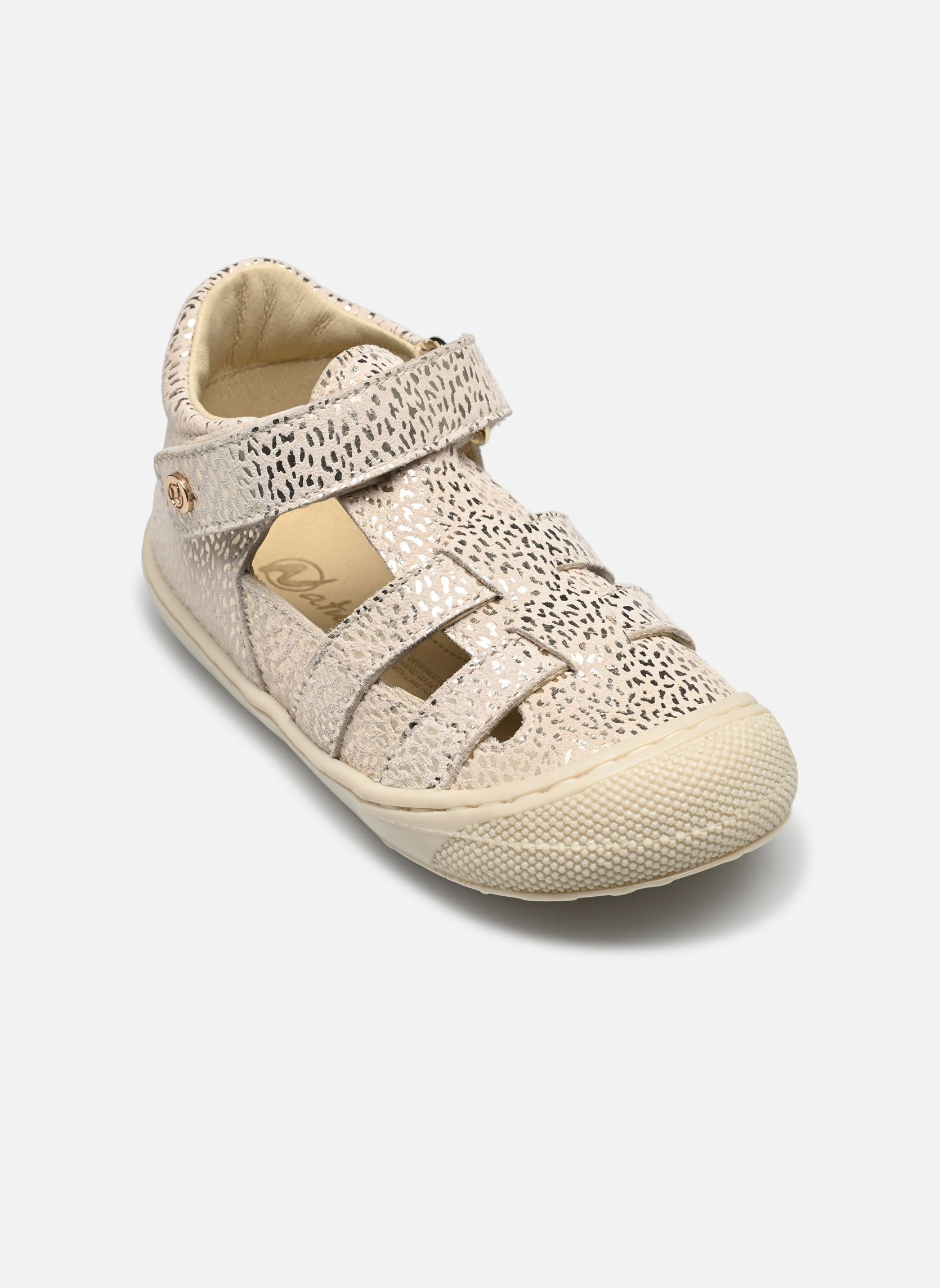 Sandalen Bede mädchen gold und bronze Naturino Sandalen Bede mädchen gold und bronze SUEDE SAVAGE PLATINUM