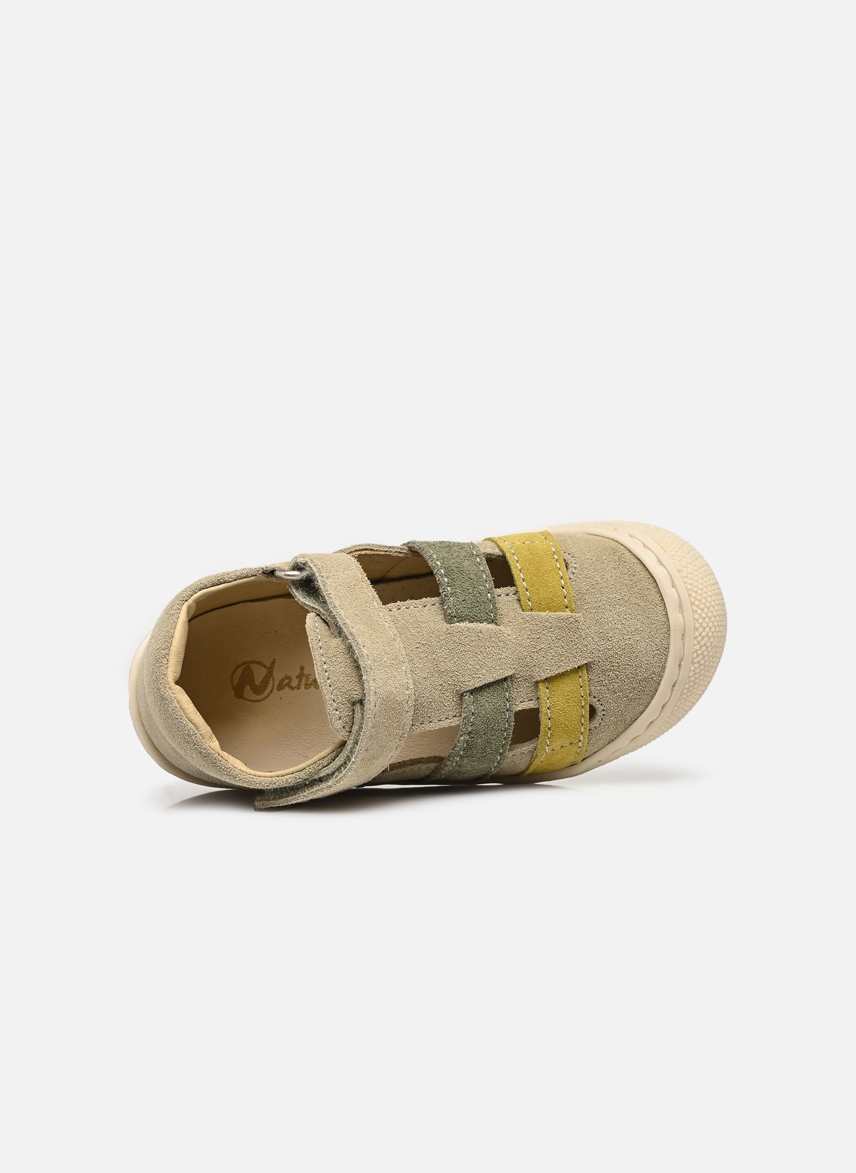 Sandalen Bede jongens beige Naturino Sandalen Bede jongens beige Suede Stone Citrus Olive