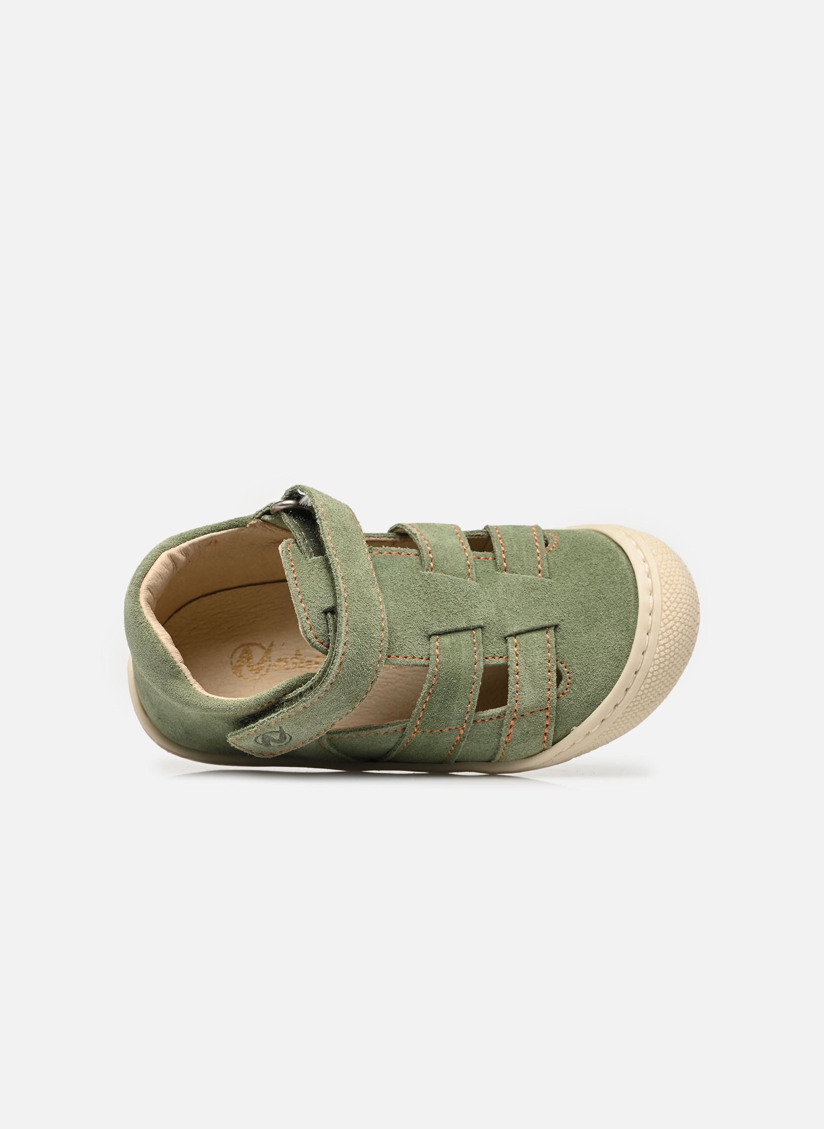 Sandalen Bede jungen grün Naturino Sandalen Bede jungen grün Suede Leaf Orange