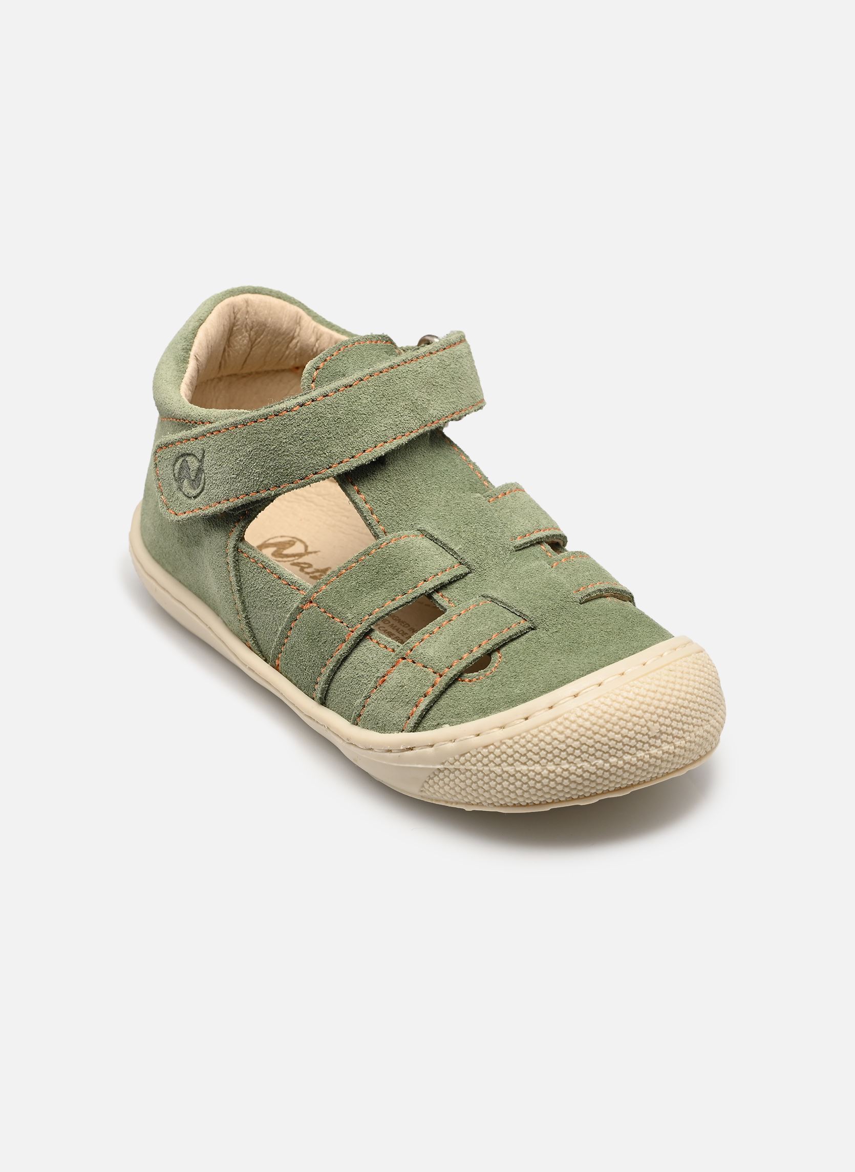 Sandalen Bede jungen grün Naturino Sandalen Bede jungen grün Suede Leaf Orange