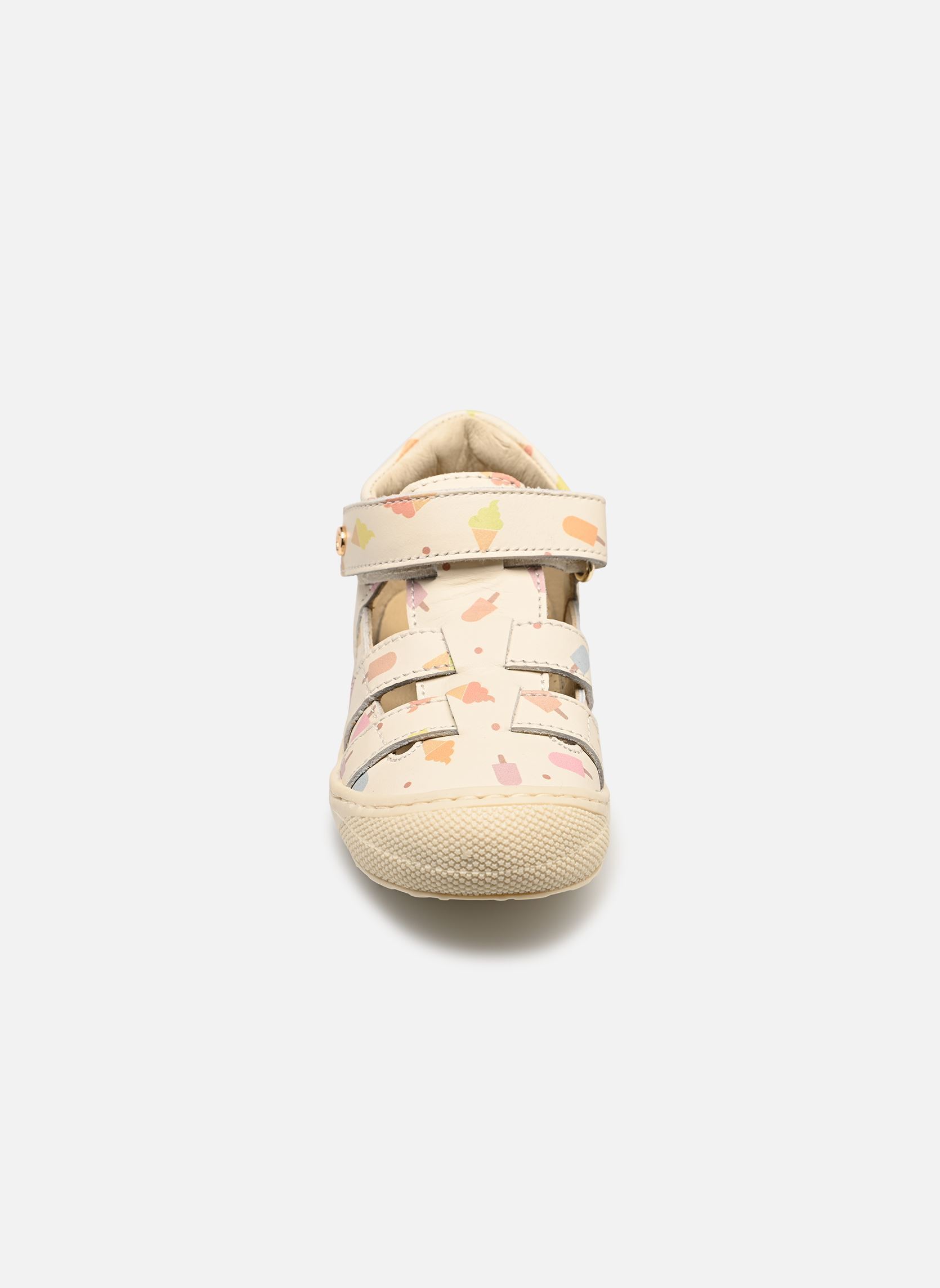 Sandalen Bede meisjes wit Naturino Sandalen Bede meisjes wit Calf Pr.Ice Cream Milk
