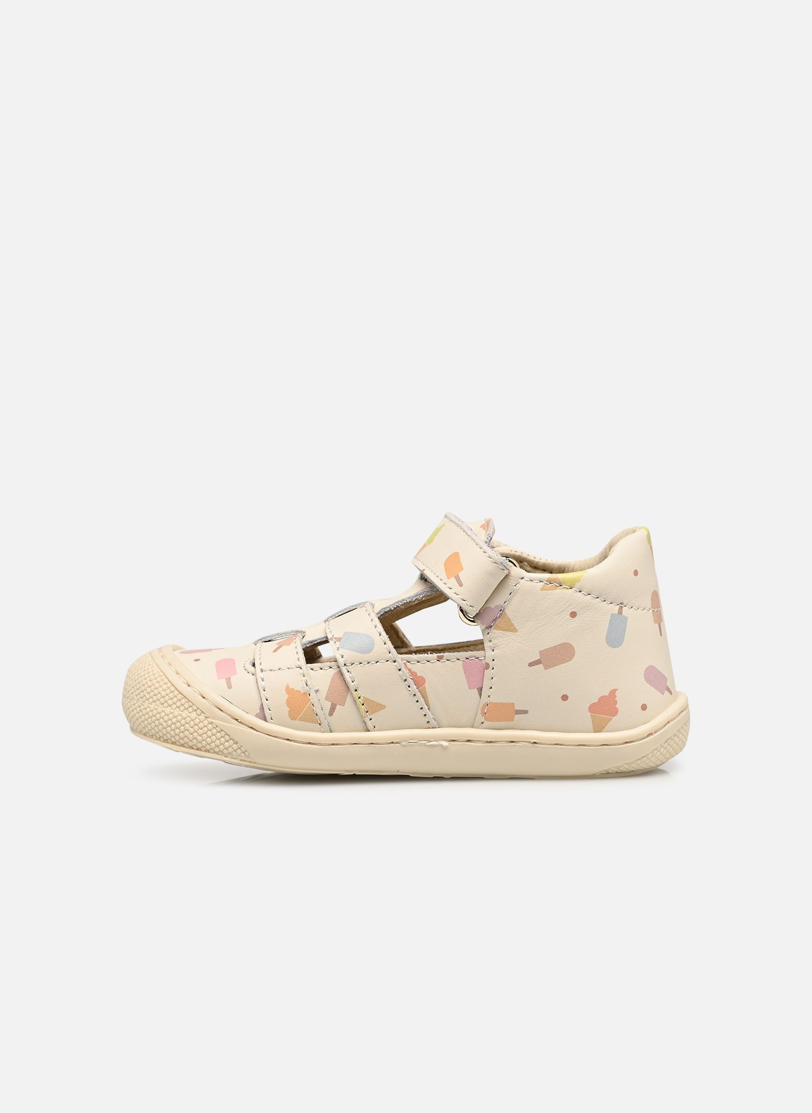 Sandalen Bede meisjes wit Naturino Sandalen Bede meisjes wit Calf Pr.Ice Cream Milk