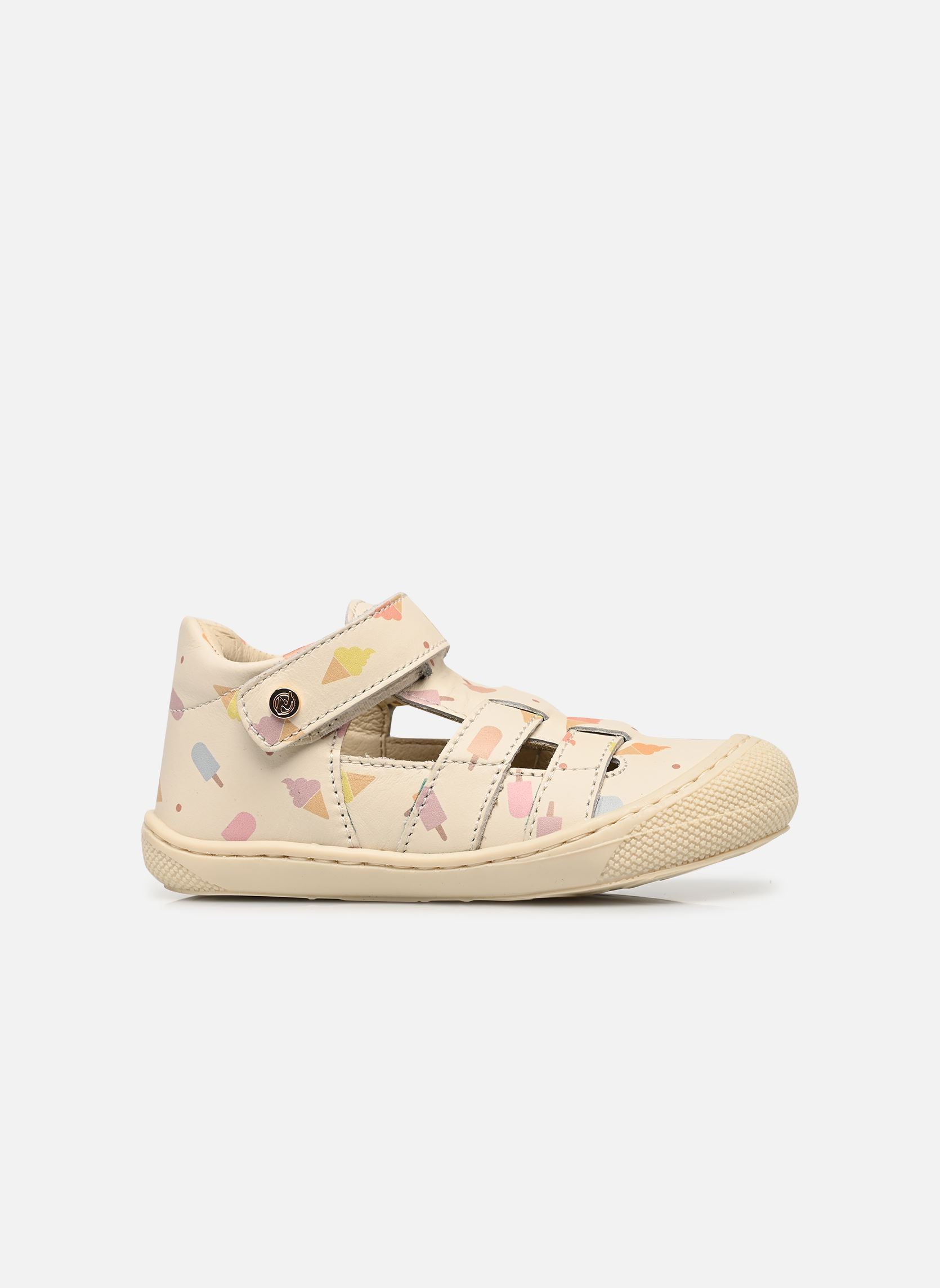 Sandalen Bede meisjes wit Naturino Sandalen Bede meisjes wit Calf Pr.Ice Cream Milk