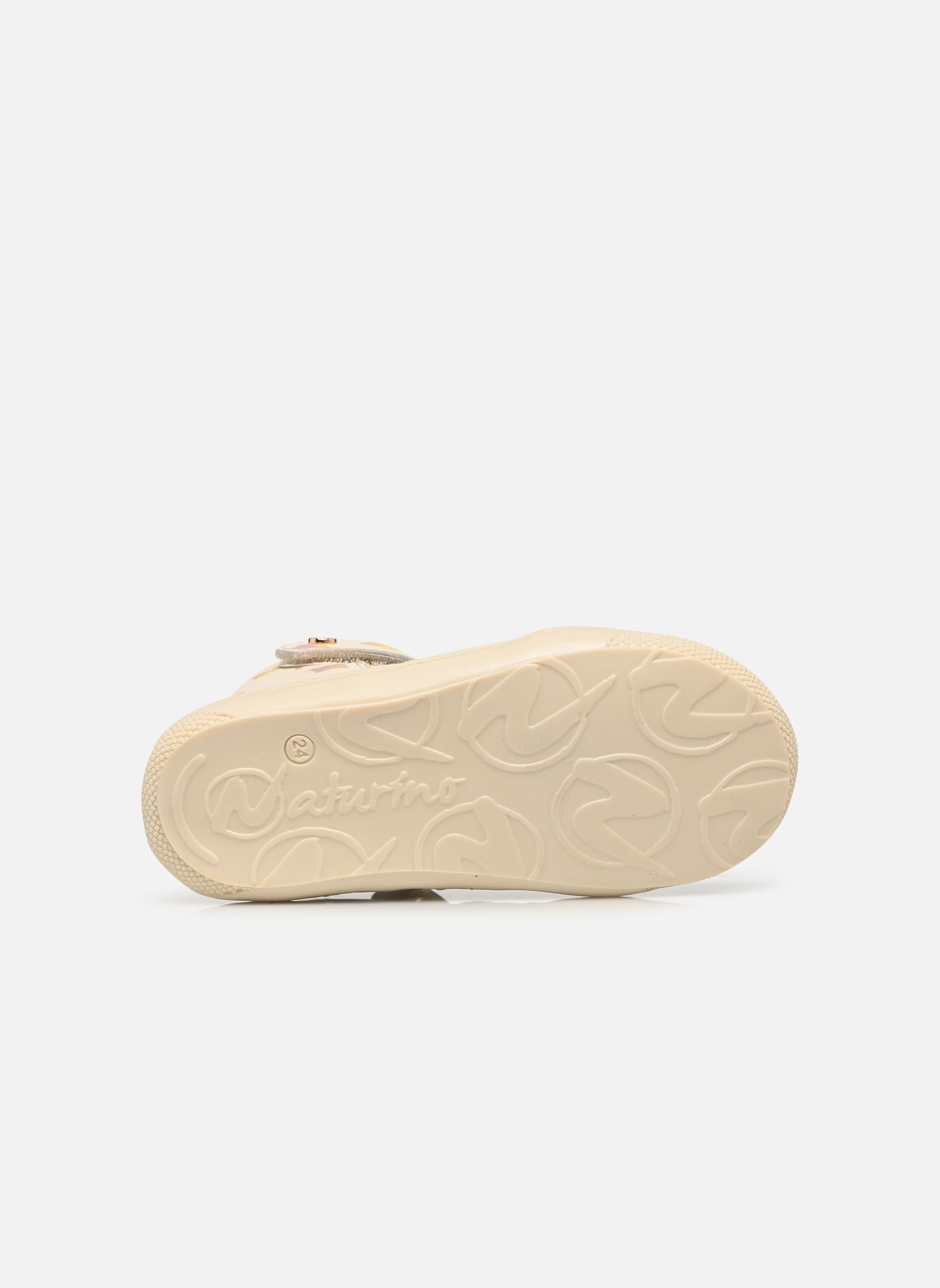 Sandalen Bede meisjes wit Naturino Sandalen Bede meisjes wit Calf Pr.Ice Cream Milk