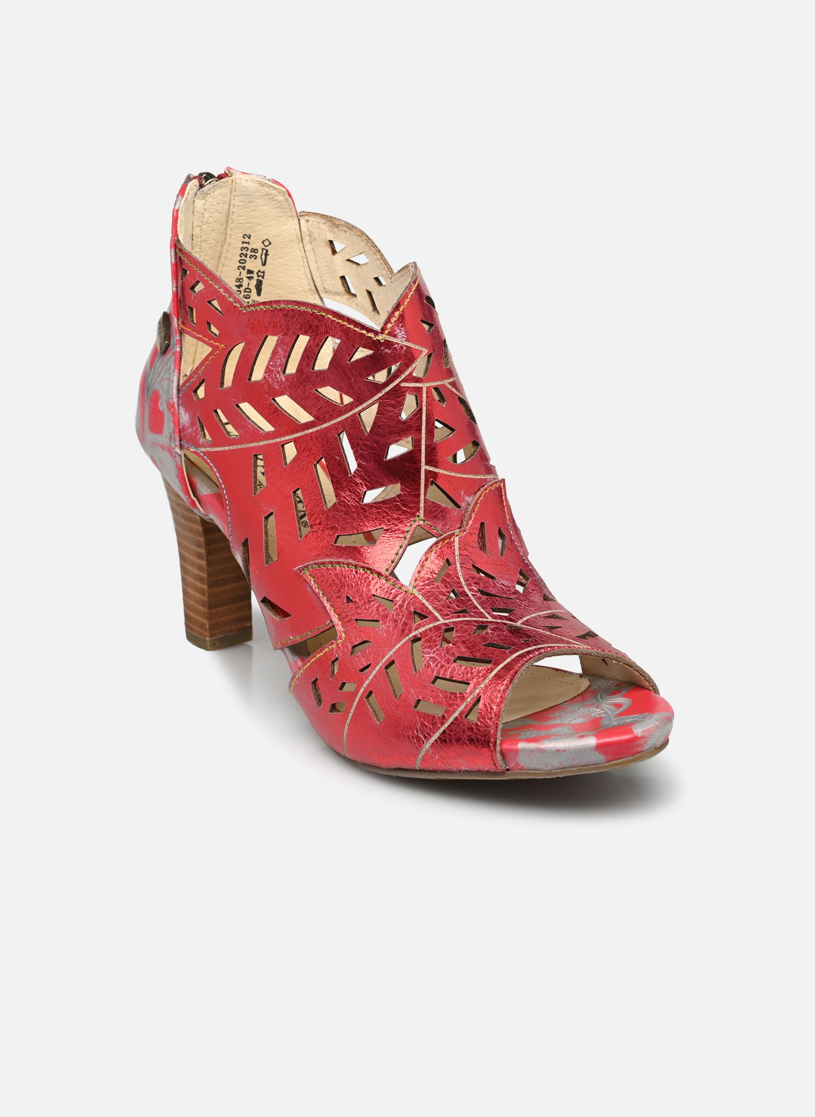 Laura Vita Sandales Sandales - ALBANE 048 femme rouge | Sarenza France