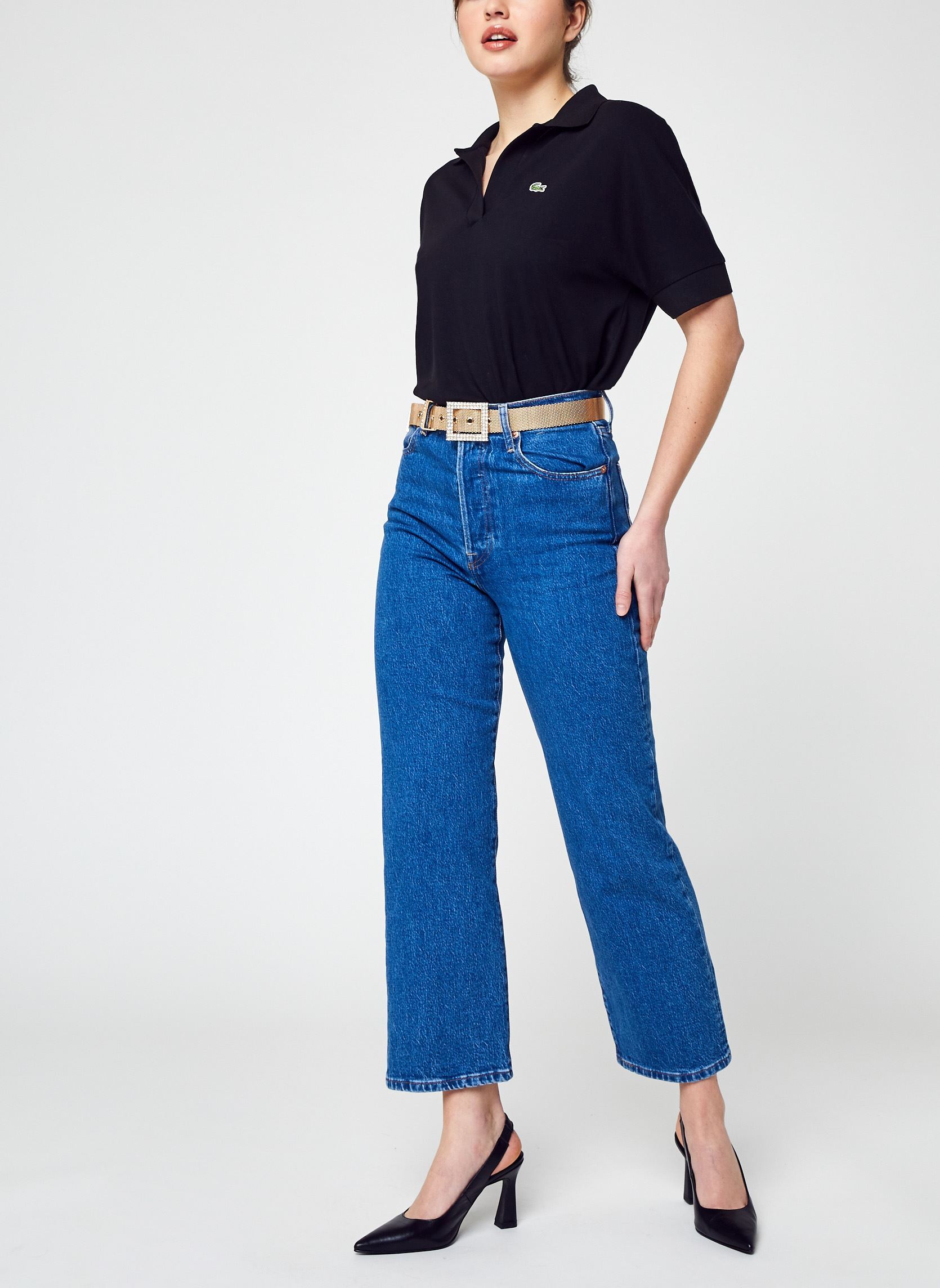 Straight Fit Jeans Jean droit Ribcage Straight Ankle damen blau Levi's Straight Fit Jeans Jean droit Ribcage Straight Ankle damen blau JAZZ POP