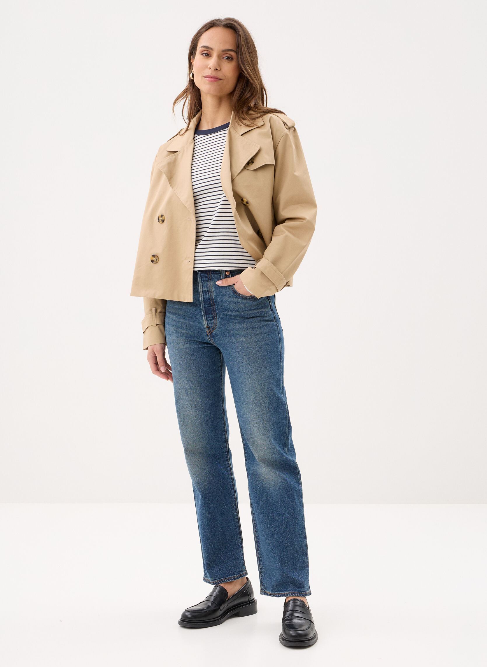 Vaqueros de corte holgado Jean droit Ribcage Straight Ankle mujer azul Levi's Vaqueros de corte holgado Jean droit Ribcage Straight Ankle mujer azul ANALYZE THIS