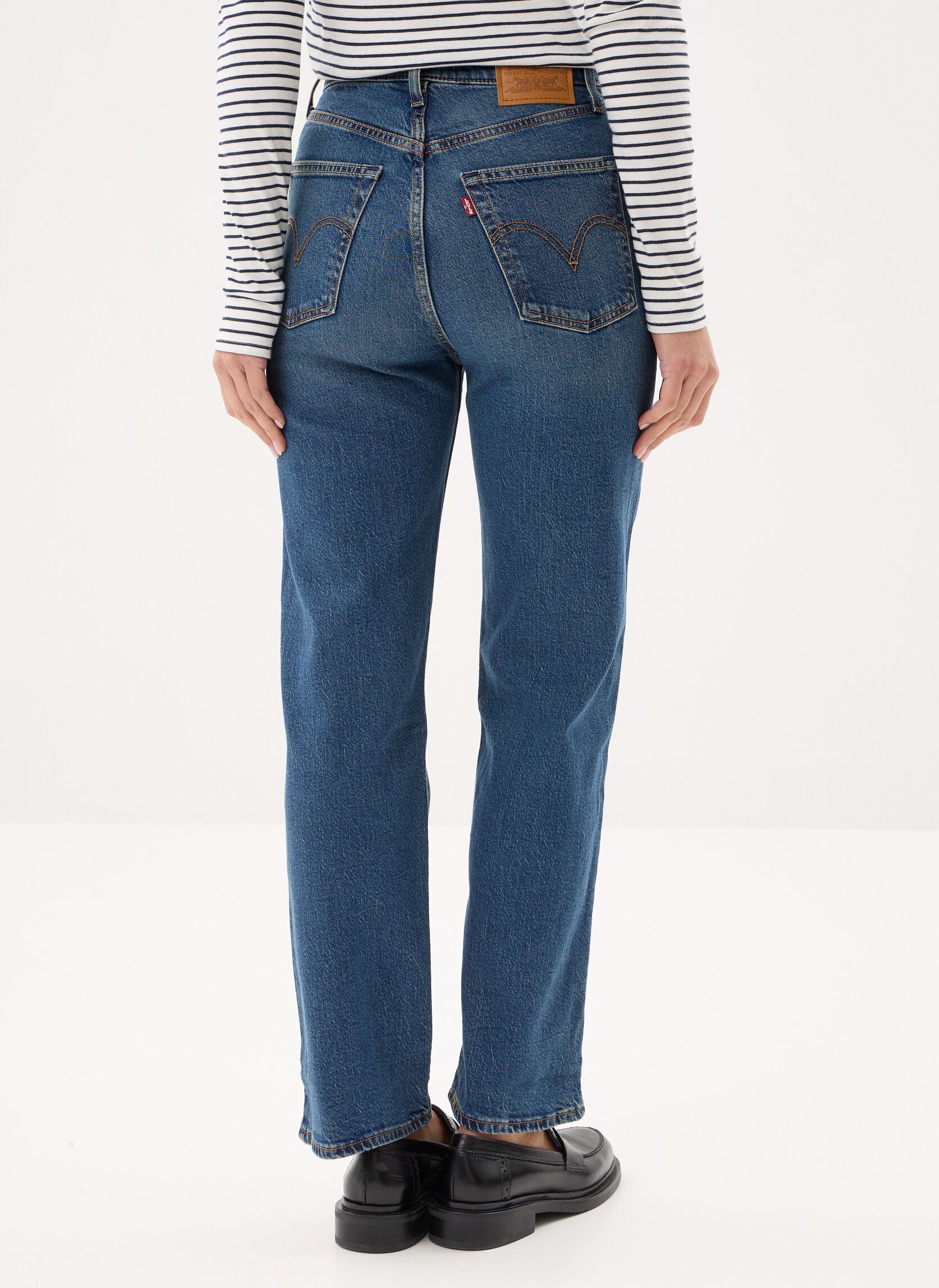 Vaqueros de corte holgado Jean droit Ribcage Straight Ankle mujer azul Levi's Vaqueros de corte holgado Jean droit Ribcage Straight Ankle mujer azul ANALYZE THIS