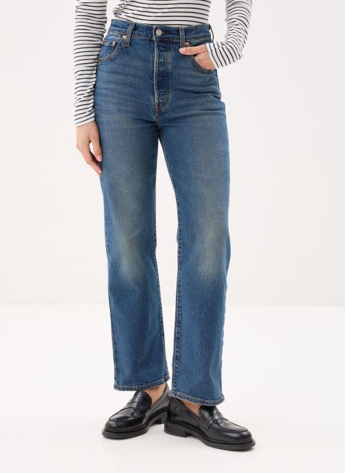 Levi's Jeans droit Jean droit Ribcage Straight Ankle femme bleu