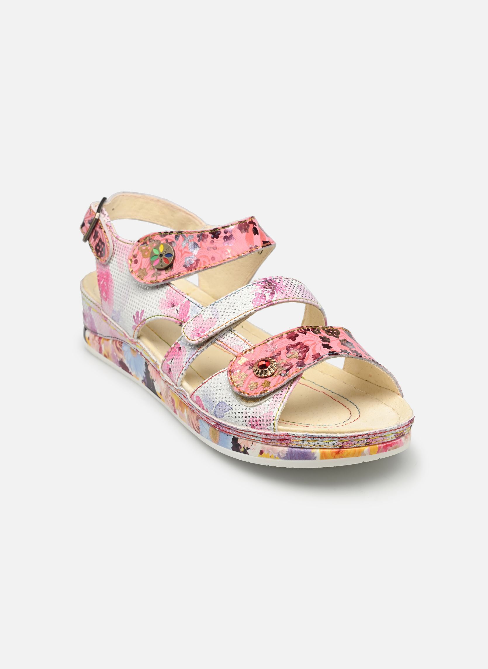 Sandales compensées et plateformes Brcuelo 06 femme rose Laura Vita Sandales compensées et plateformes Brcuelo 06 femme rose Cerise