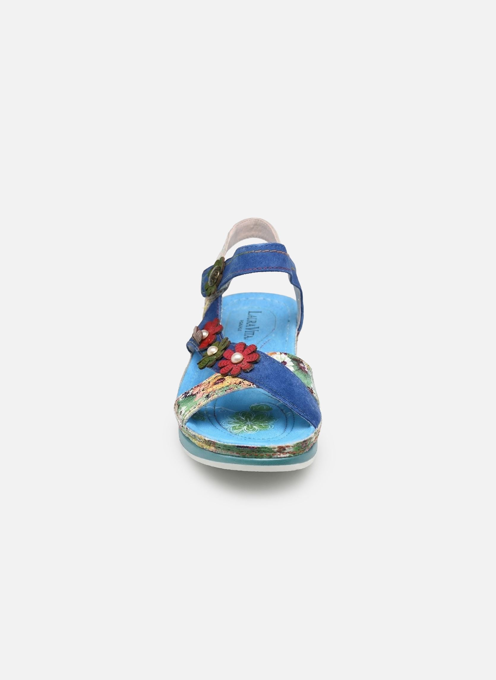 Sandales compensées et plateformes Brcuelo 81 femme bleu Laura Vita Sandales compensées et plateformes Brcuelo 81 femme bleu Indigo