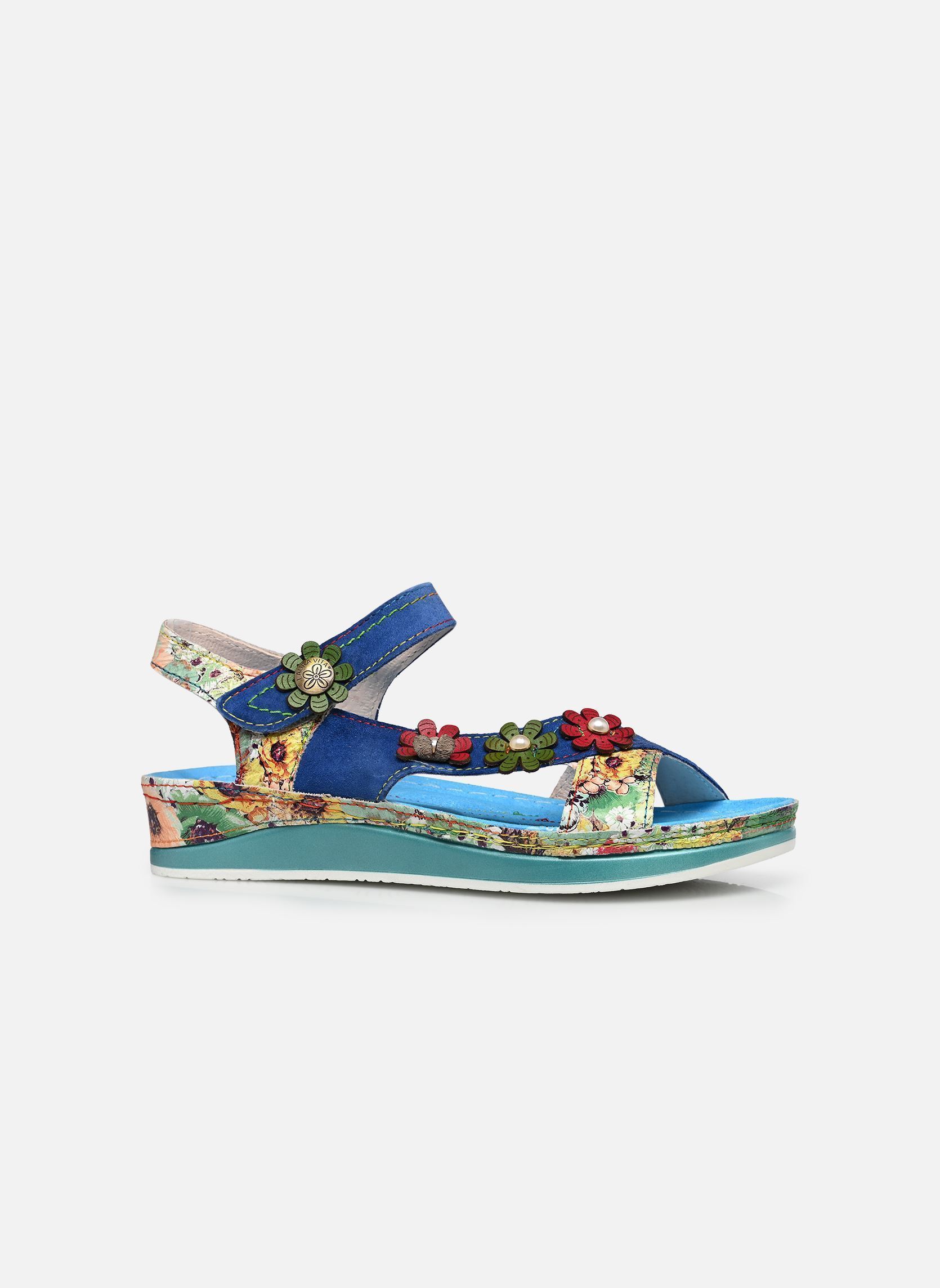 Sandales compensées et plateformes Brcuelo 81 femme bleu Laura Vita Sandales compensées et plateformes Brcuelo 81 femme bleu Indigo
