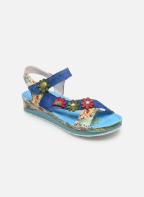 Sandales compensées et plateformes Brcuelo 81 femme bleu Laura Vita Sandales compensées et plateformes Brcuelo 81 femme bleu Indigo