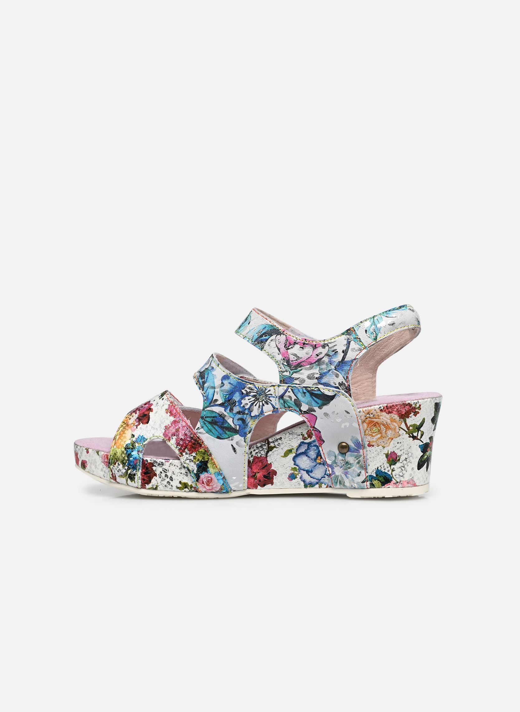 Sandalen met sleehak en plateau Facdiao 12 dames meerkleurig Laura Vita Sandalen met sleehak en plateau Facdiao 12 dames meerkleurig Blanc