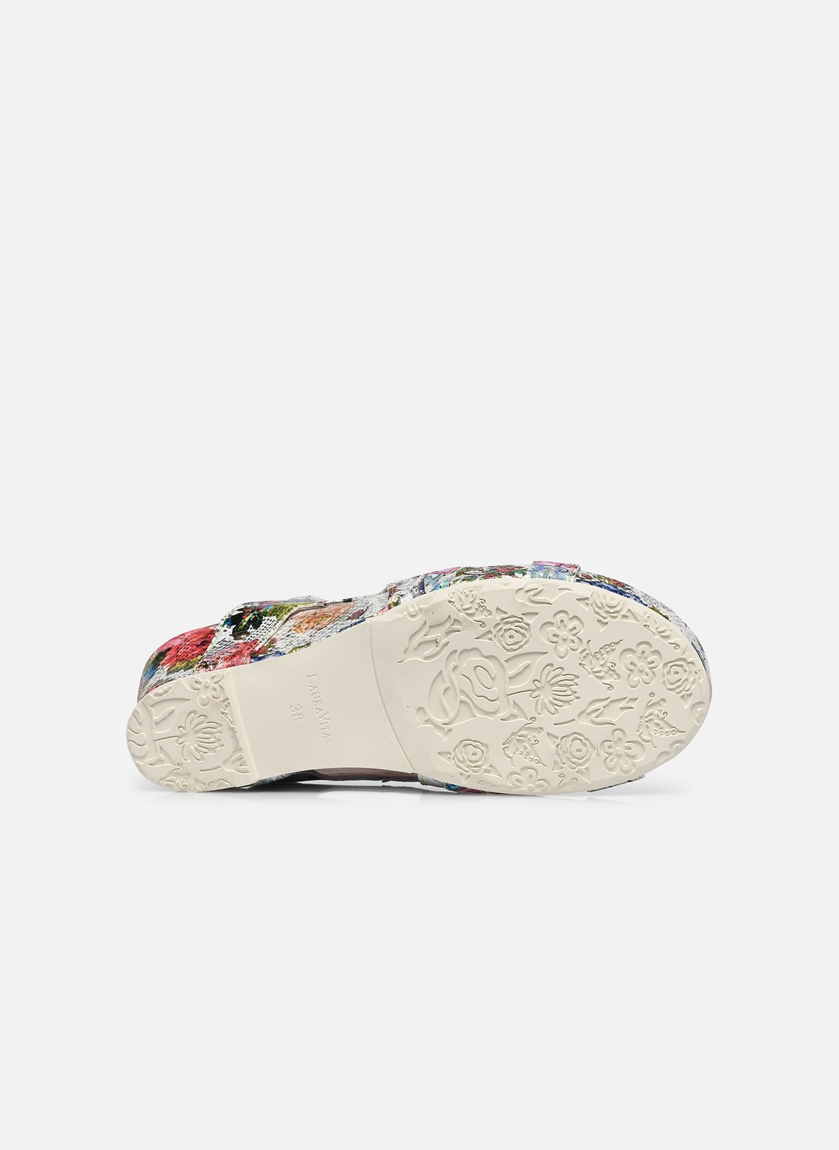 Sandalen met sleehak en plateau Facdiao 12 dames meerkleurig Laura Vita Sandalen met sleehak en plateau Facdiao 12 dames meerkleurig Blanc