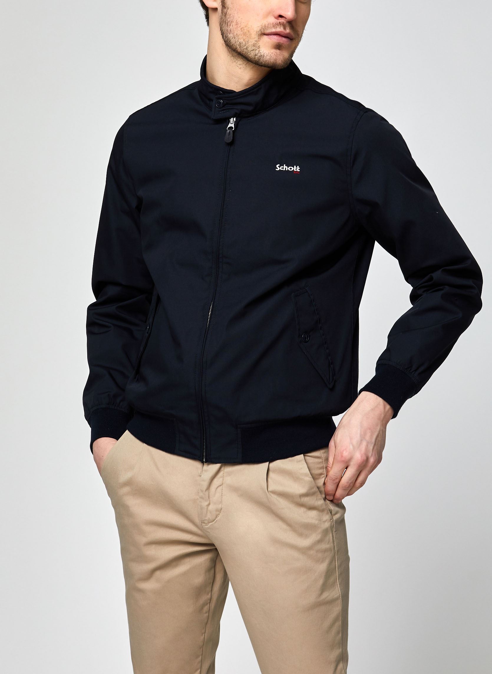 Vestes Blouson Casual-CABL1220 homme bleu Schott Vestes Blouson Casual-CABL1220 homme bleu NAVY