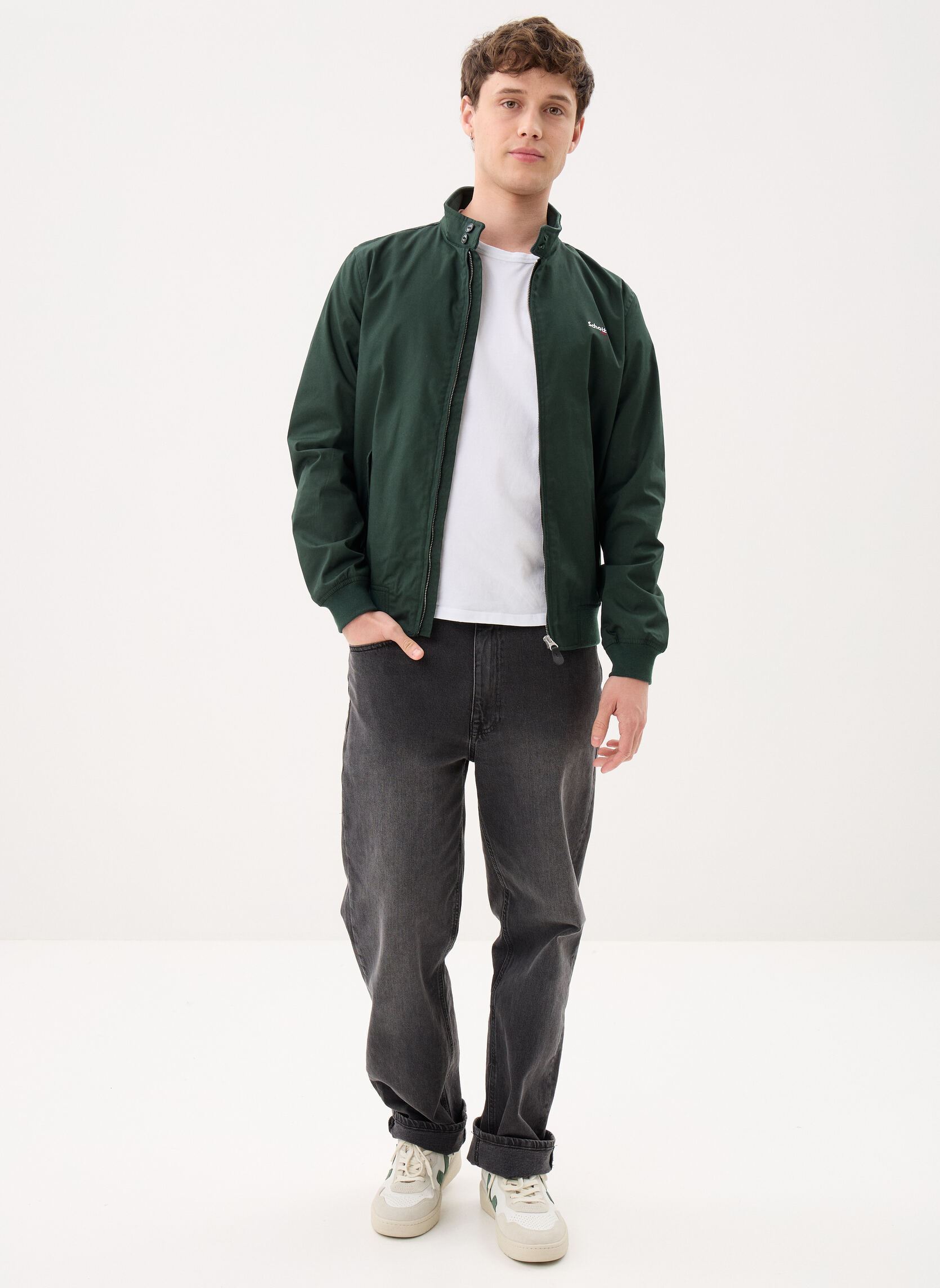 Vestes Blouson Casual-CABL1220 homme vert Schott Vestes Blouson Casual-CABL1220 homme vert DARK GREEN