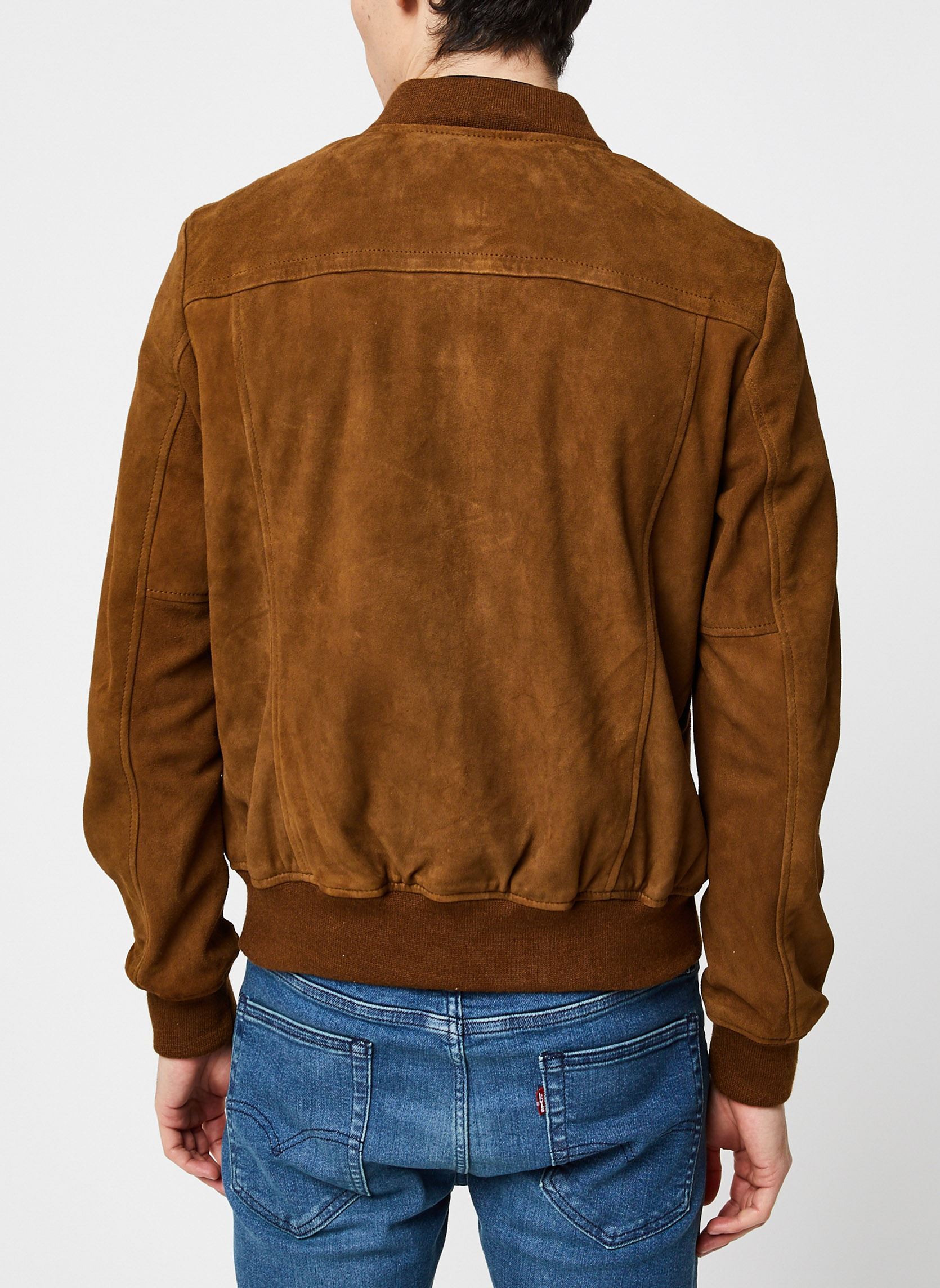 Vestes Bomber Casual Suede-LC300 homme marron Schott Vestes Bomber Casual Suede-LC300 homme marron RUST